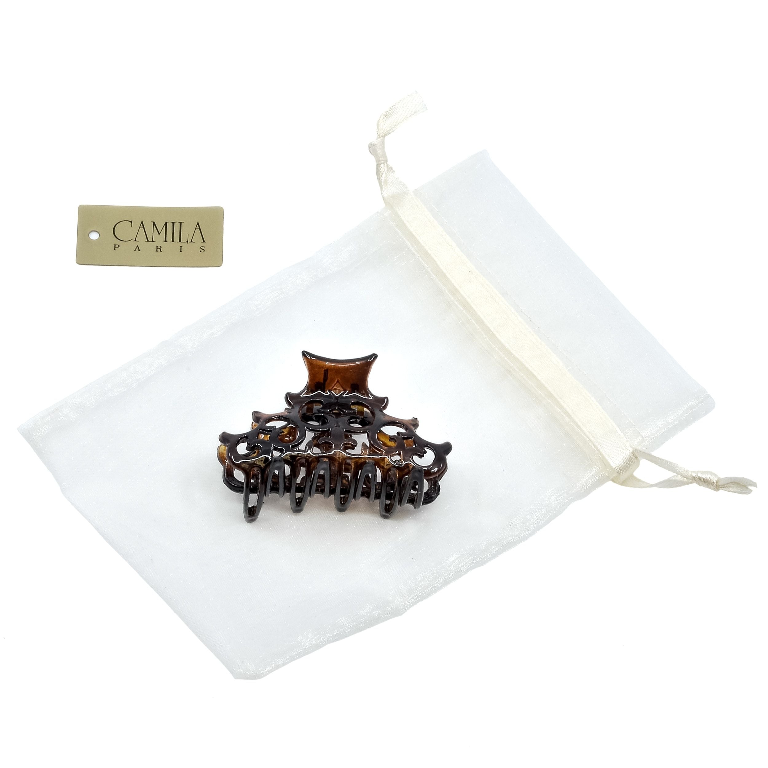 Camila Paris Baroque French hair clip cellulose acetate