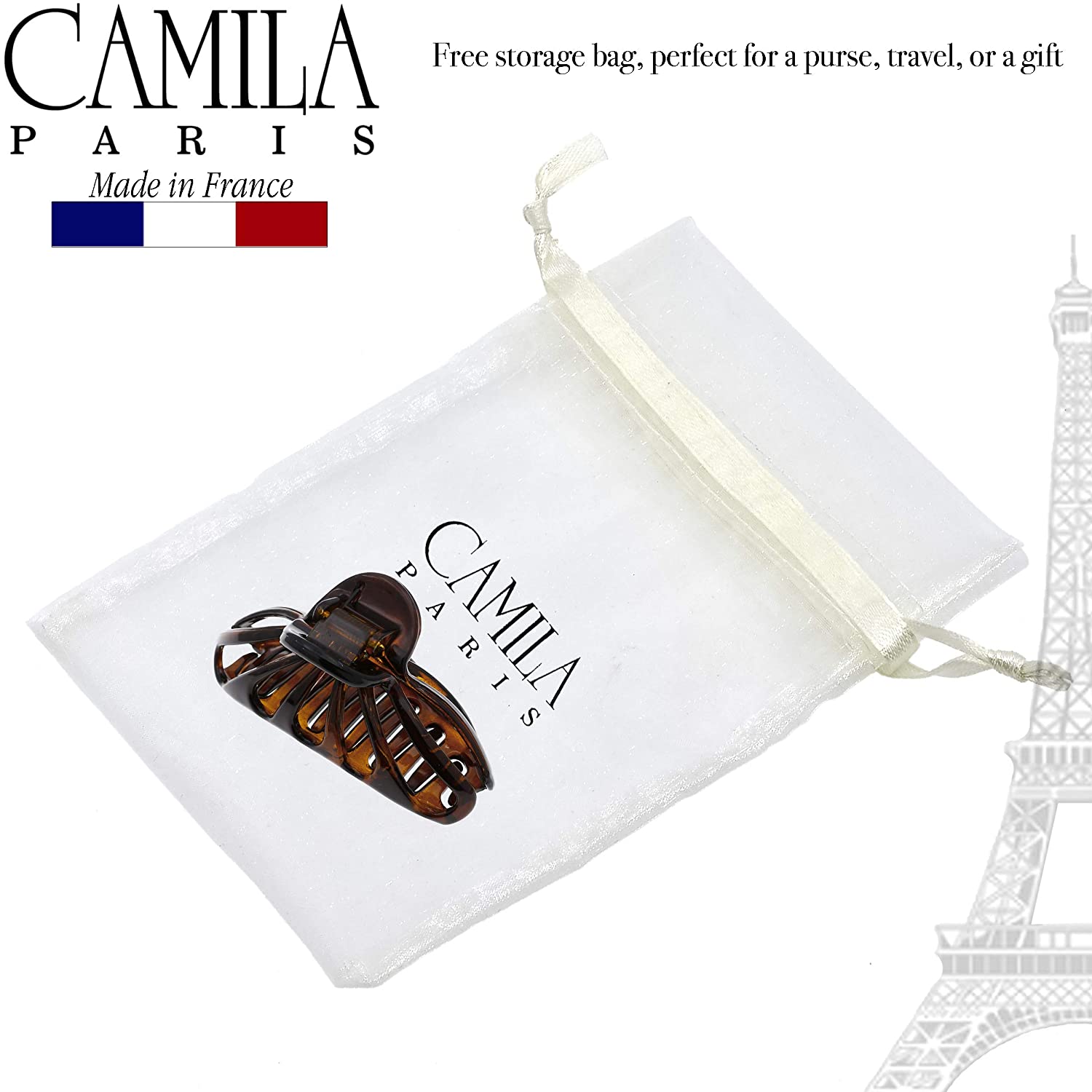 Camila Paris 3.25 Inch French claw clip cellulose acetate