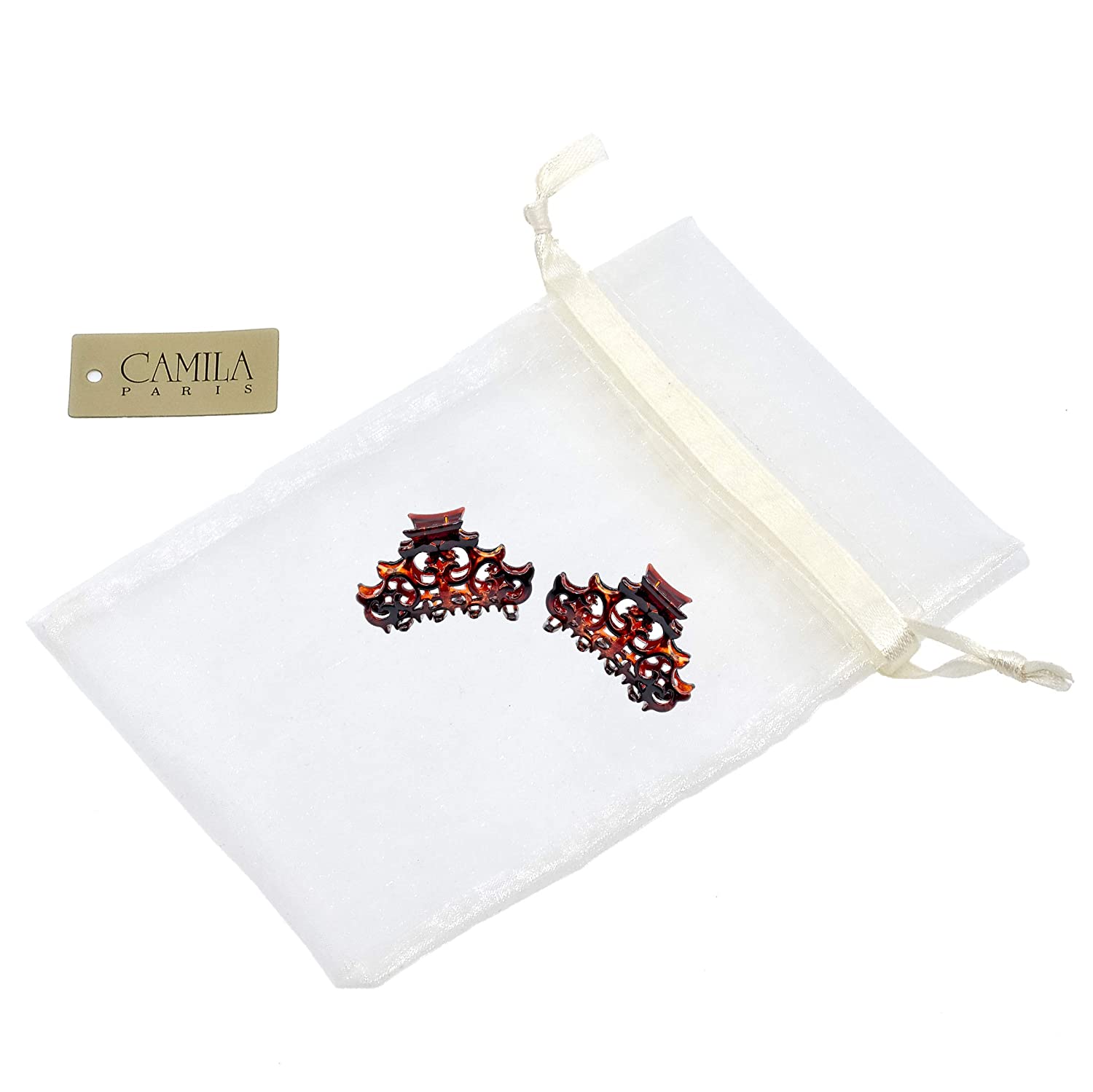 Camila Paris Baroque French hair clip cellulose acetate