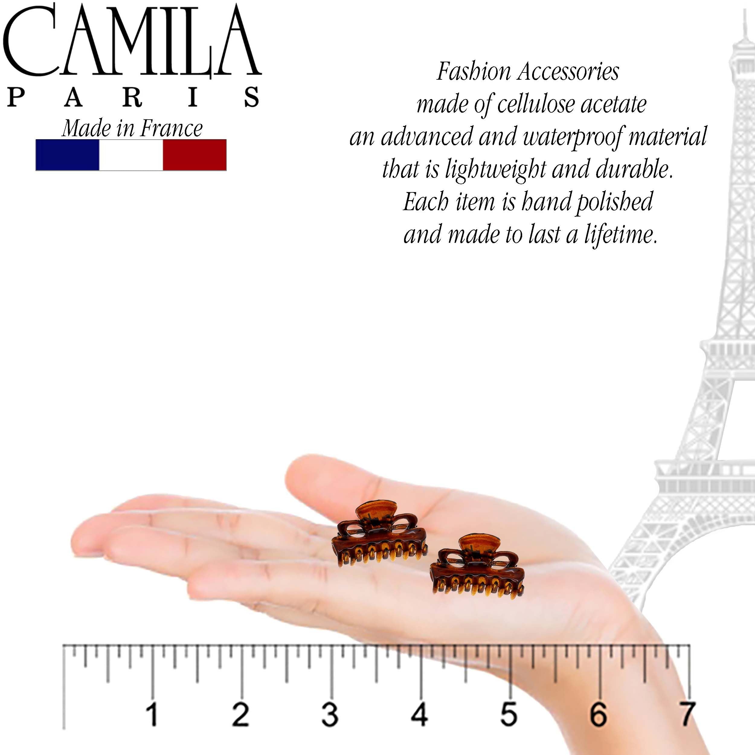 Camila Paris Elizabeth French hair clip cellulose acetate