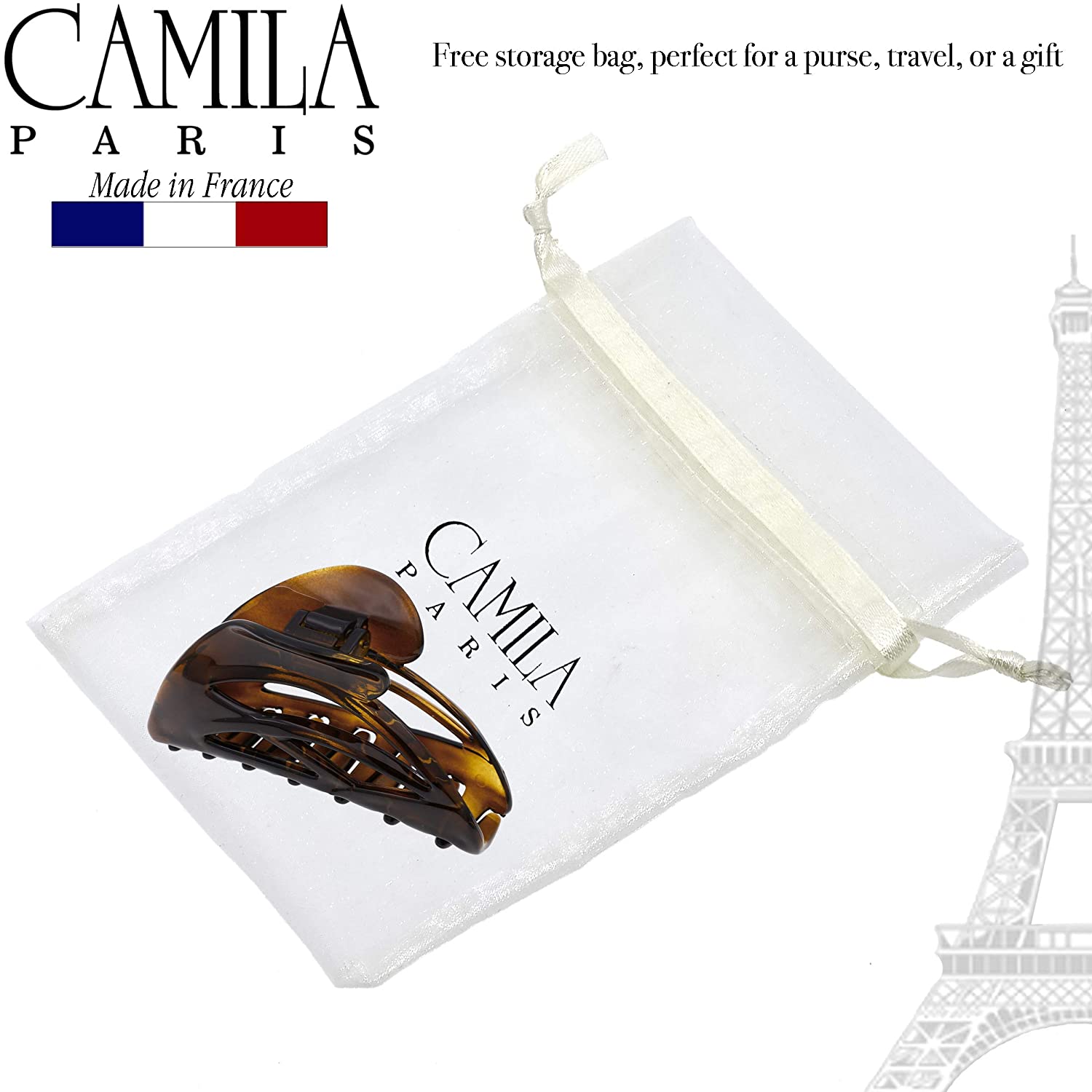 Camila Paris French hair clip cellulose acetate