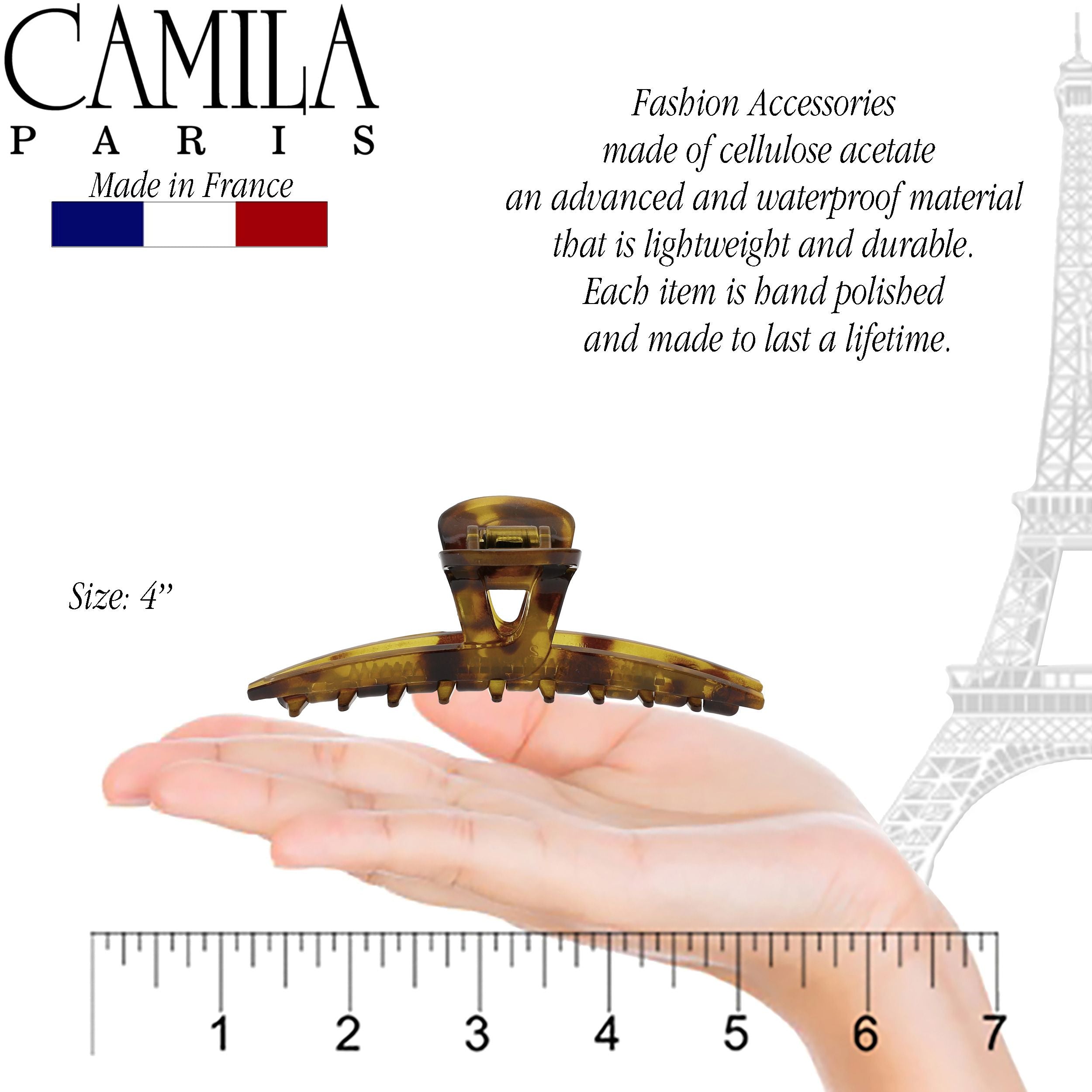 Camila Paris French hair clip cellulose acetate