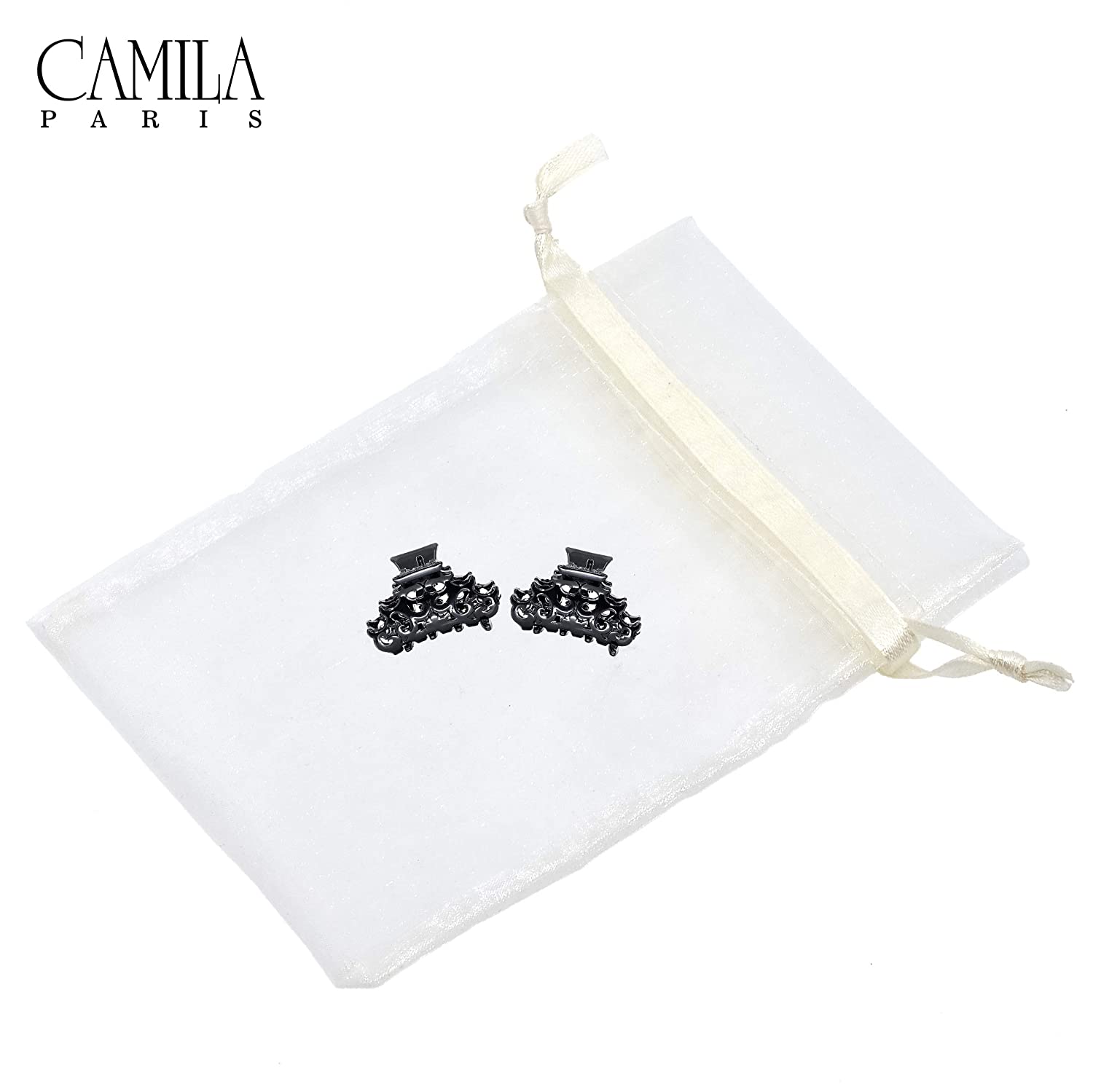 Camila Paris Baroque French hair clip cellulose acetate