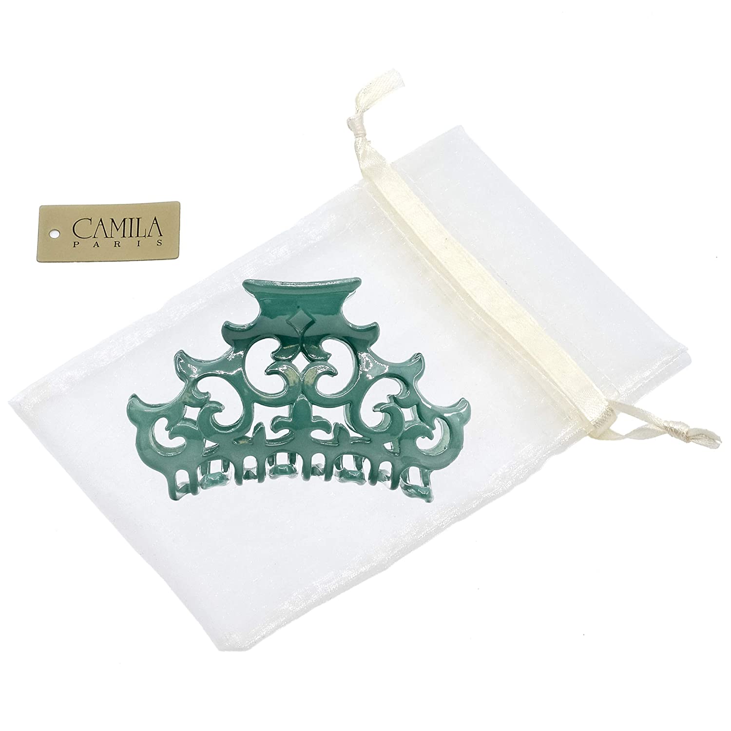 Camila Paris Baroque French hair clip cellulose acetate