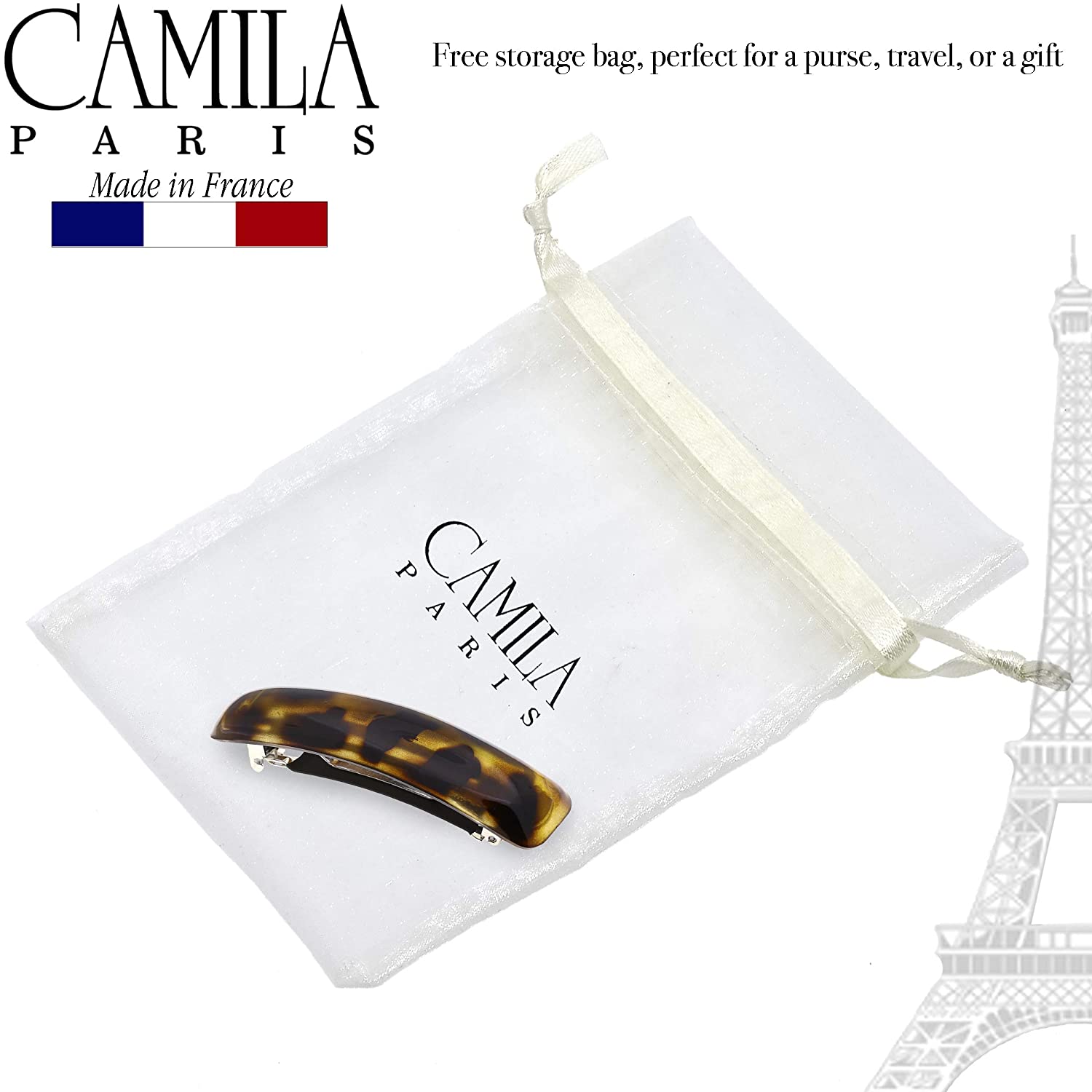 Camila Paris French barrette cellulose acetate