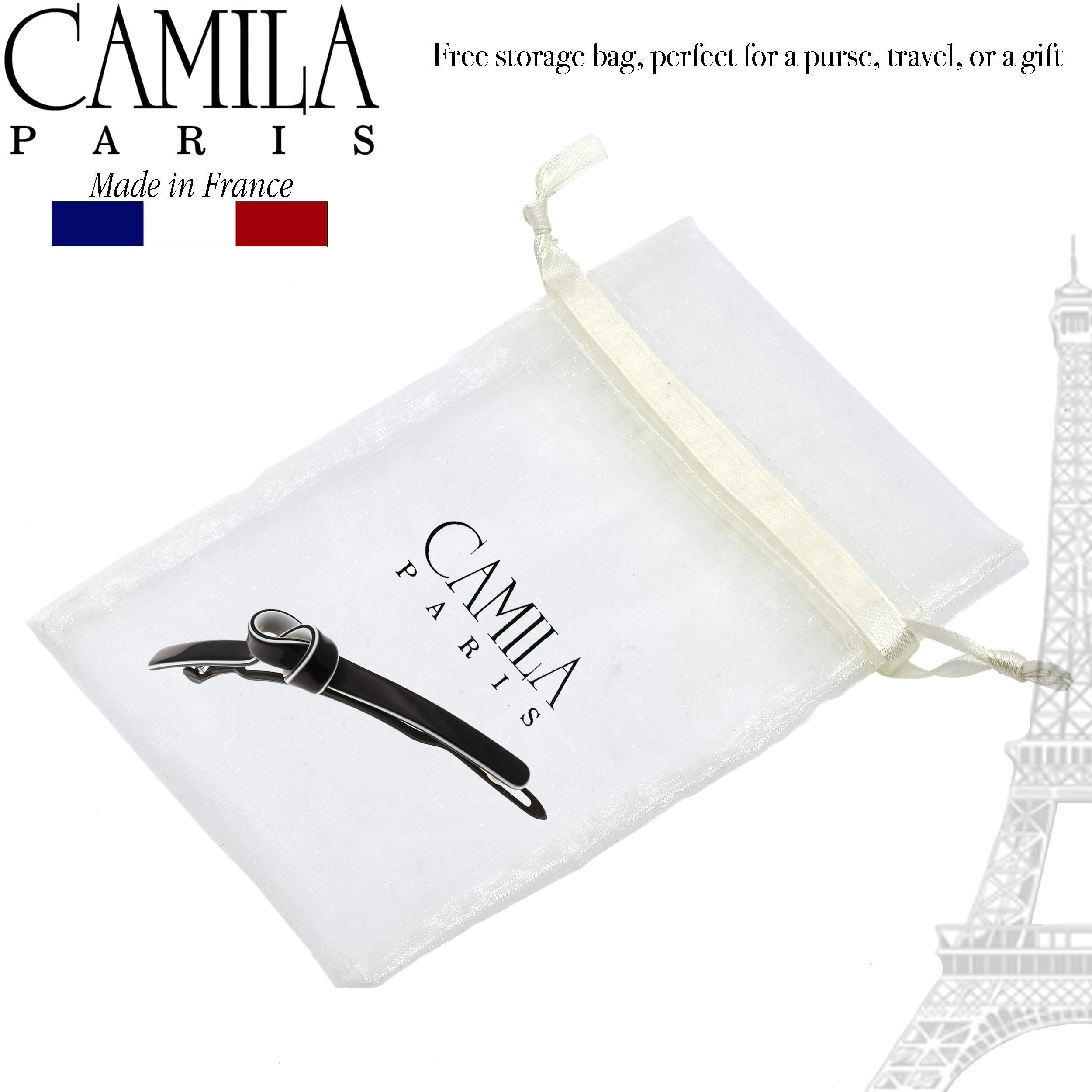 Camila Paris Metal-Free French barrette cellulose acetate handmade