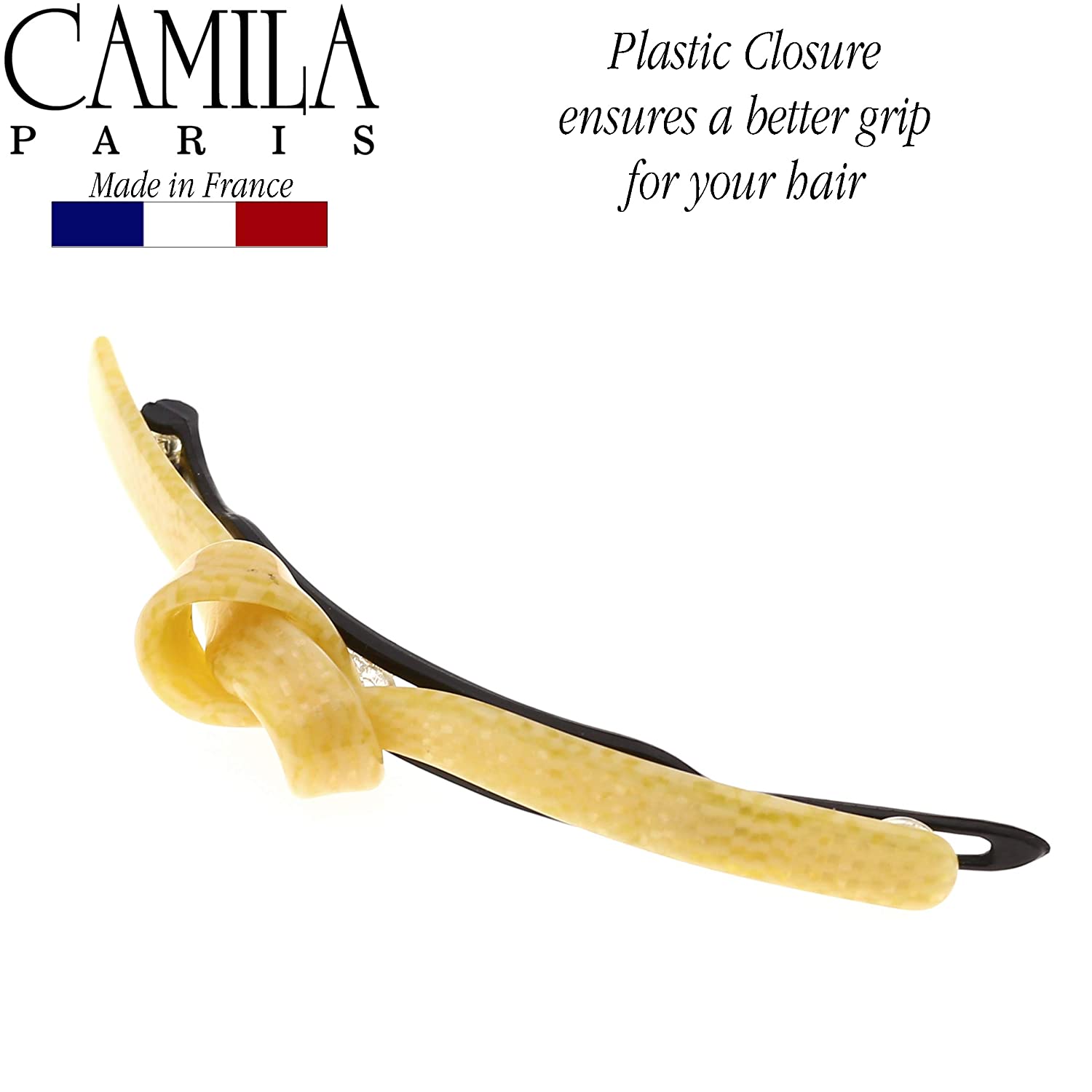 Camila Paris Metal-Free French barrette cellulose acetate handmade