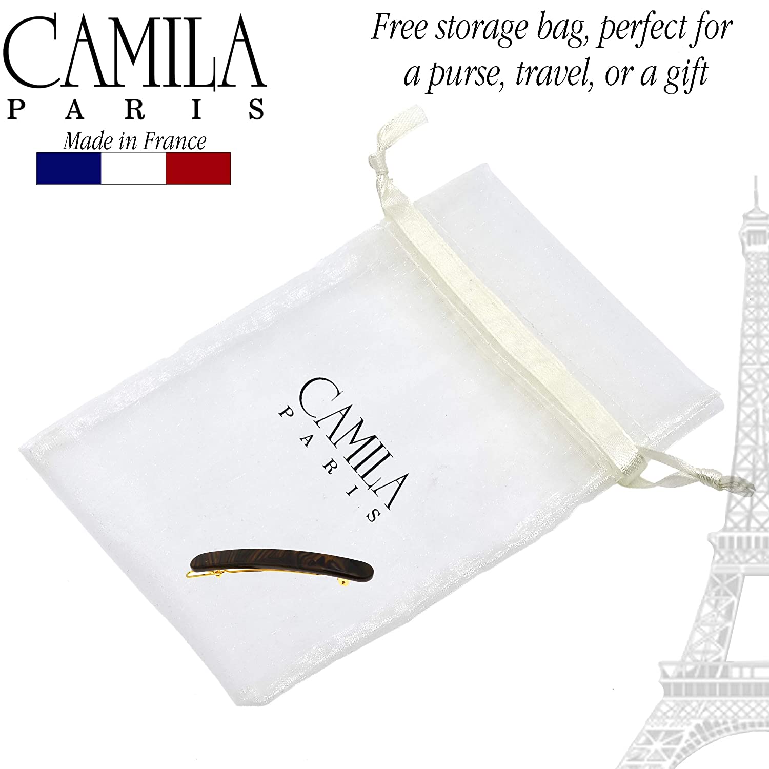 Camila Paris French barrette cellulose acetate