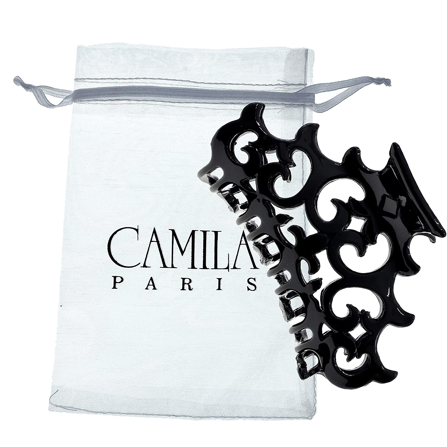 Camila Paris Baroque French hair clip cellulose acetate