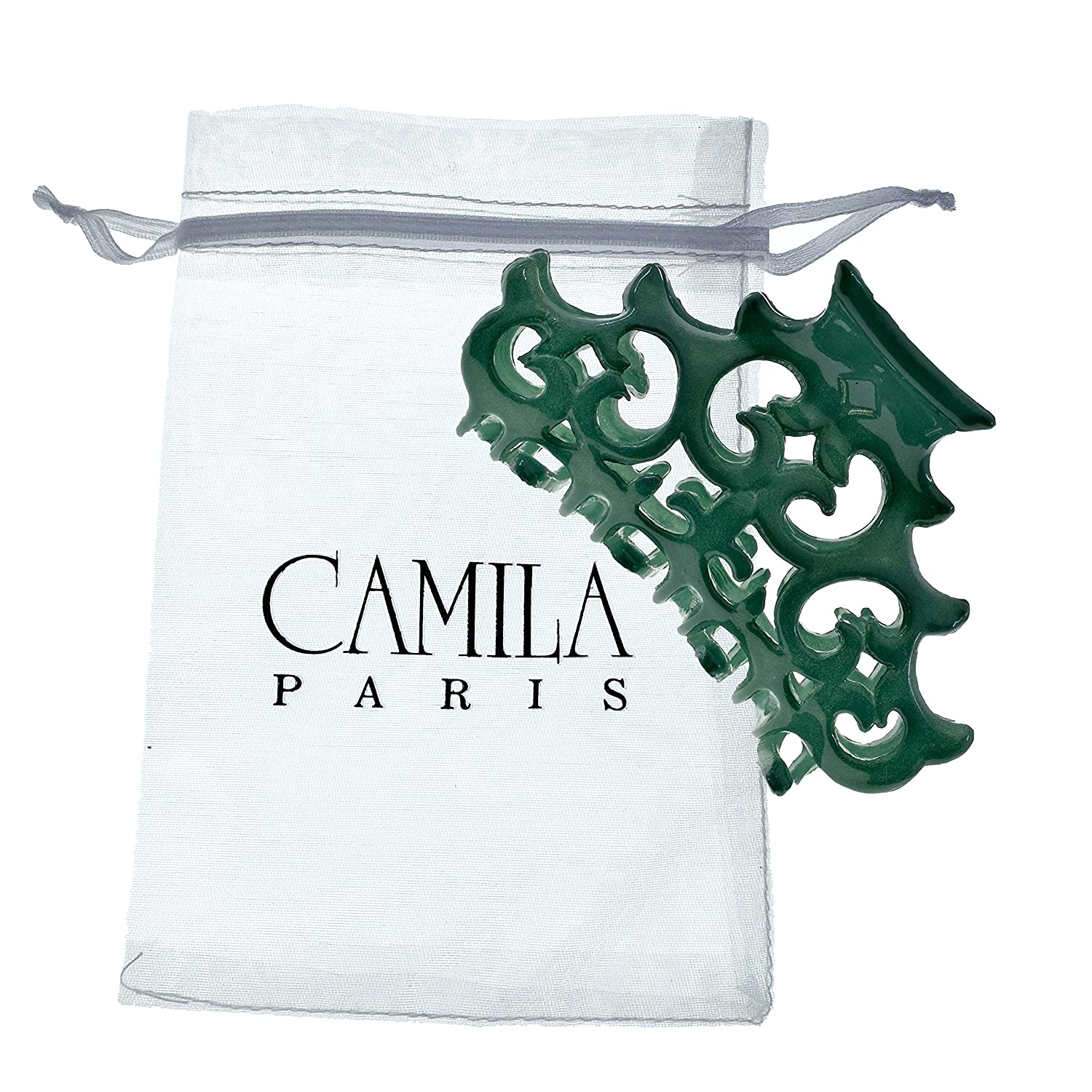 Camila Paris Baroque French hair clip cellulose acetate