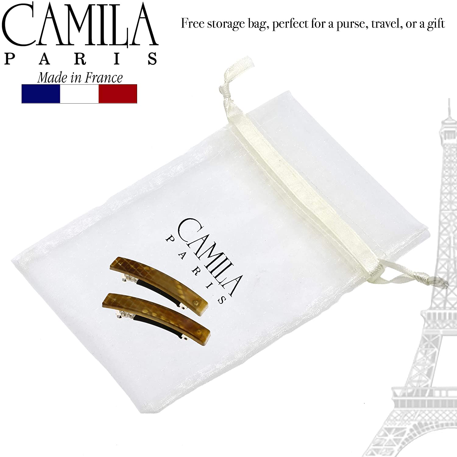 Camila Paris French barrette cellulose acetate