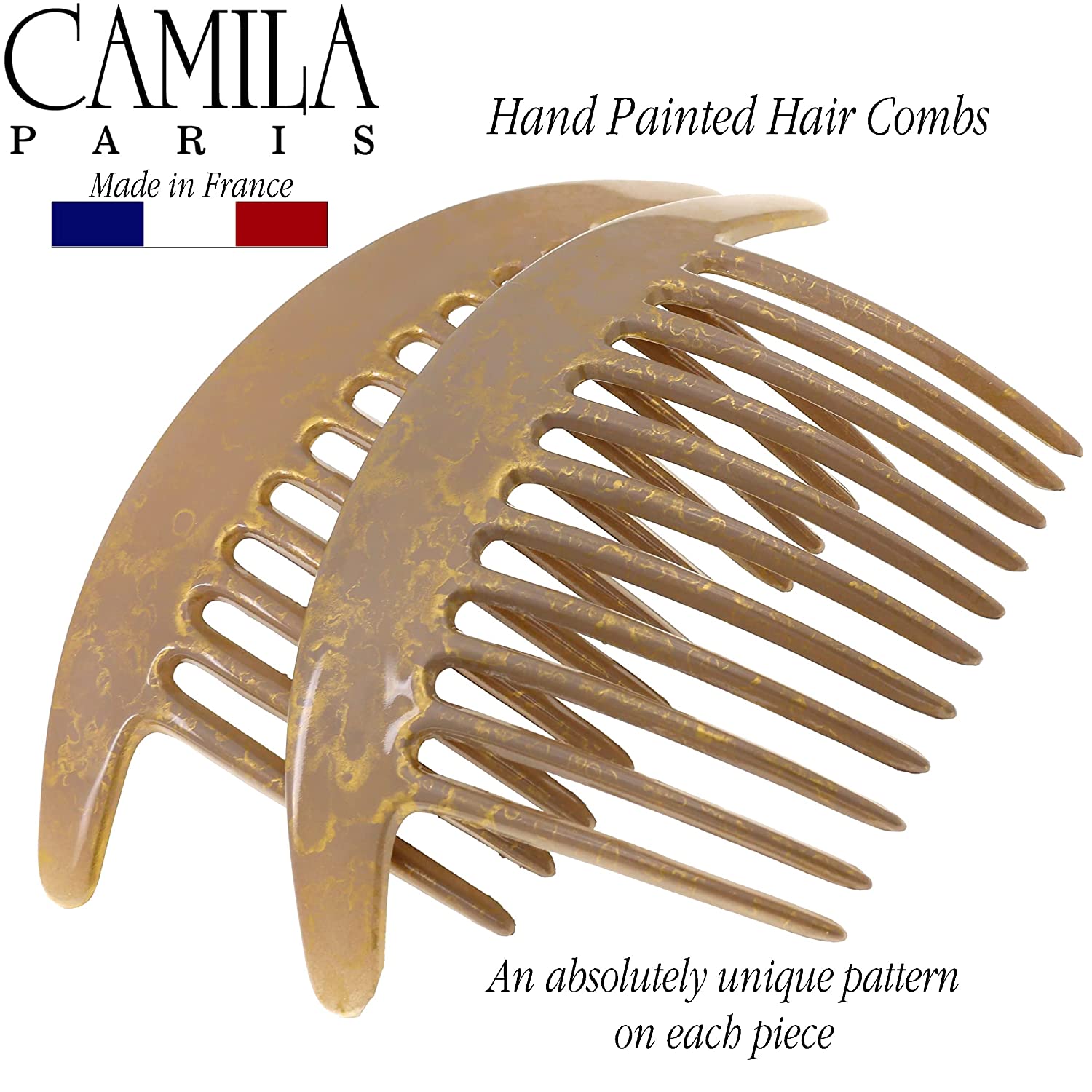 Camila Paris Detangling French side comb cellulose acetate