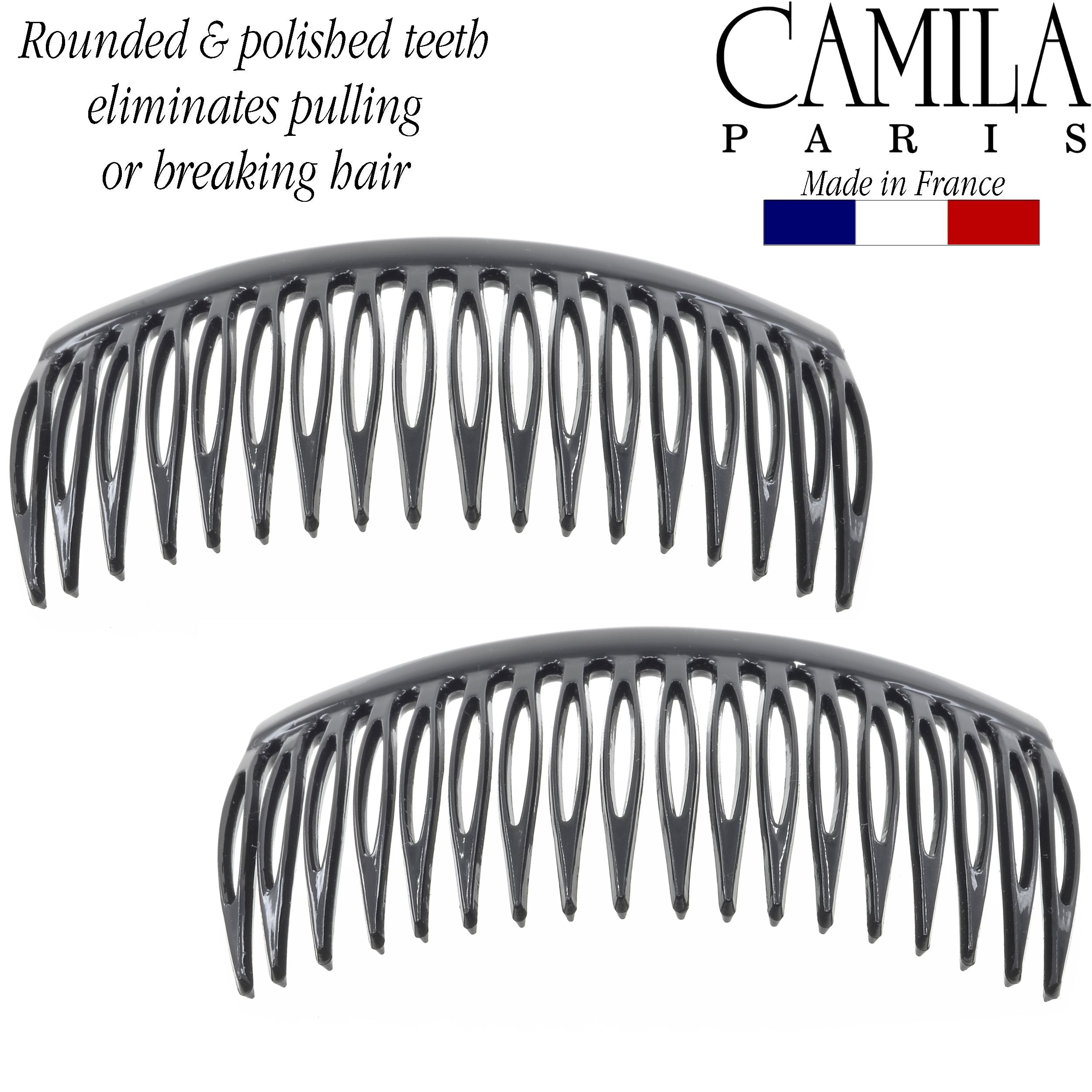 Camila Paris 2 Inch Detangling French side comb cellulose acetate
