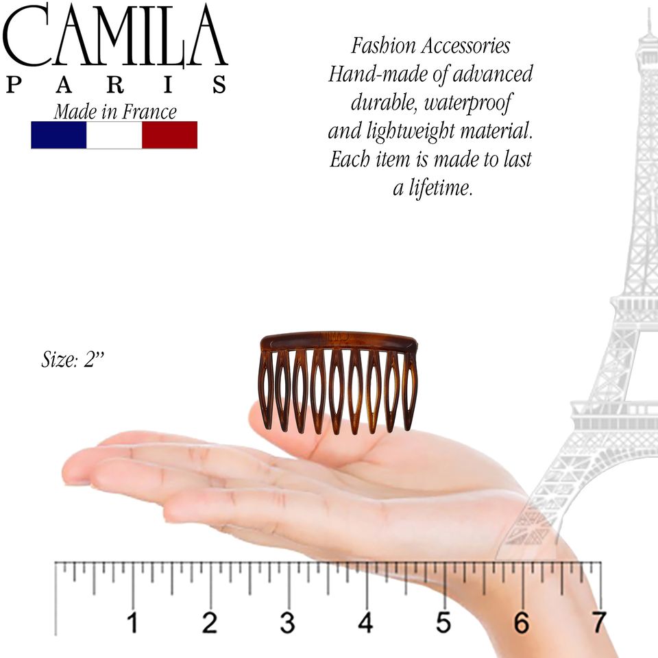 Camila Paris Detangling French side comb cellulose acetate