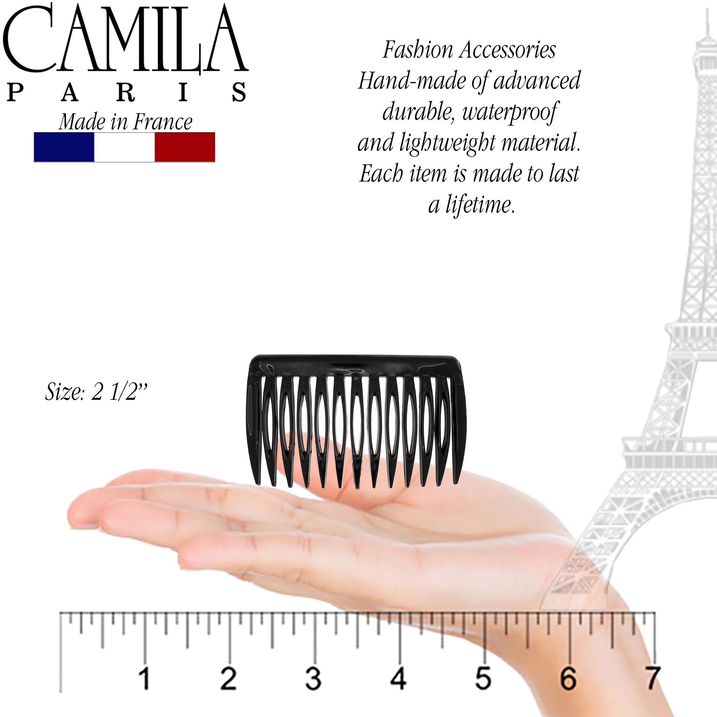 Camila Paris Detangling French side comb cellulose acetate