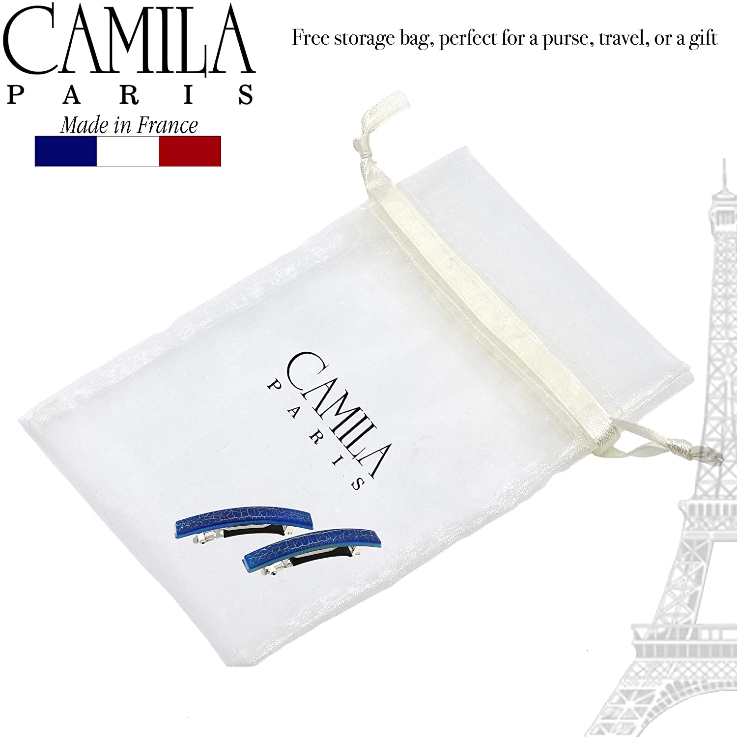 Camila Paris French barrette cellulose acetate