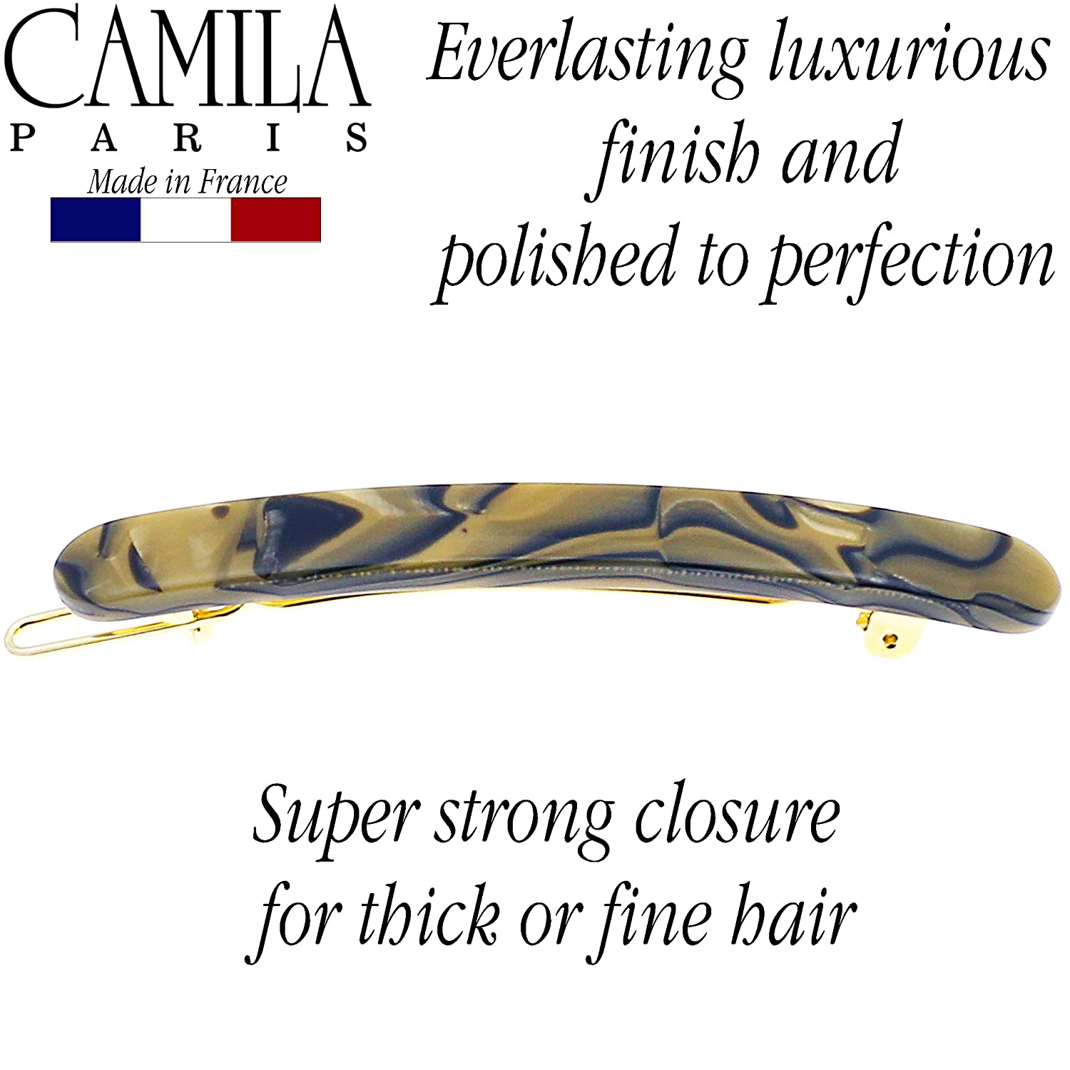 Camila Paris French barrette cellulose acetate