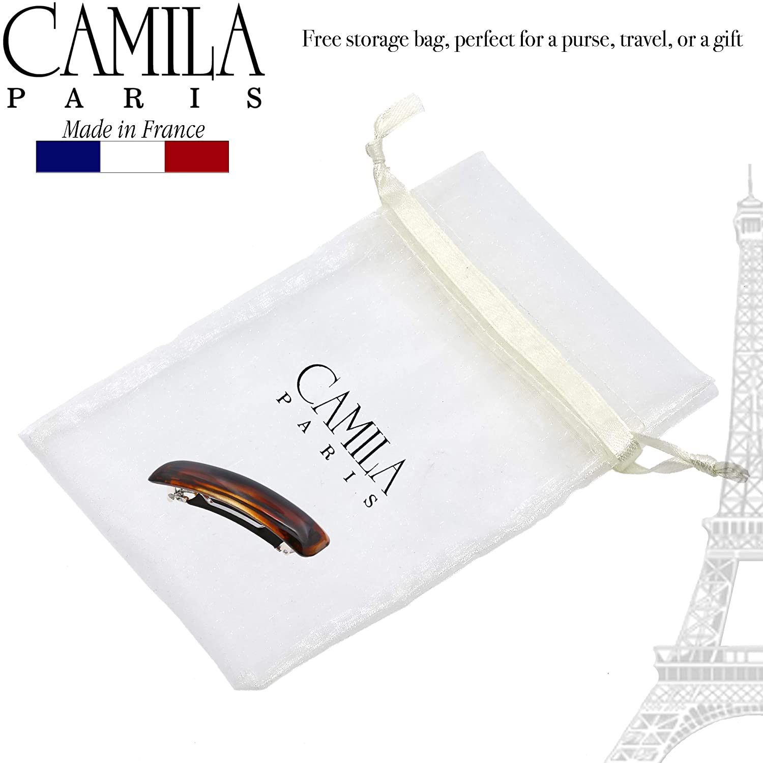 Camila Paris French barrette cellulose acetate