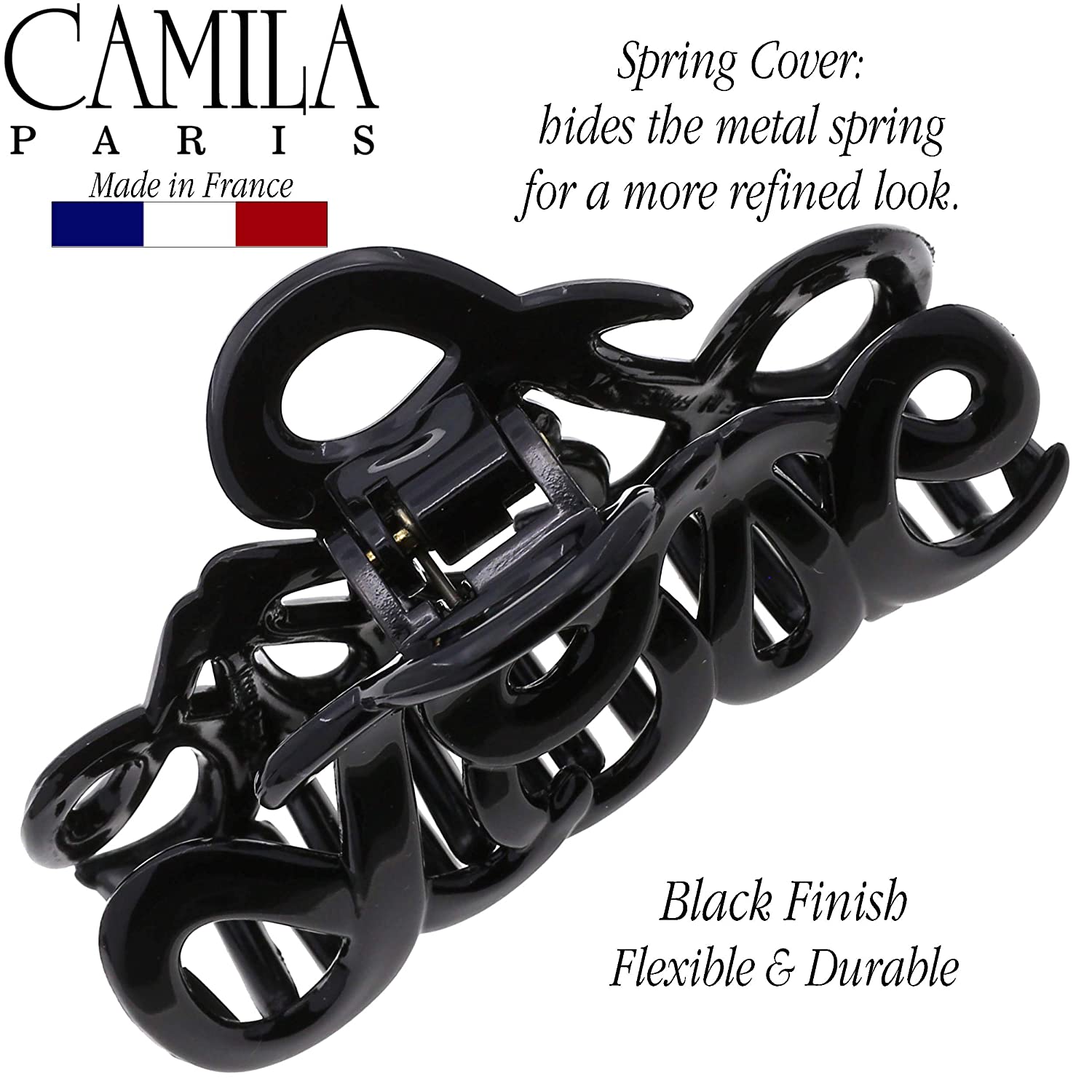 Camila Paris Love French hair clip cellulose acetate