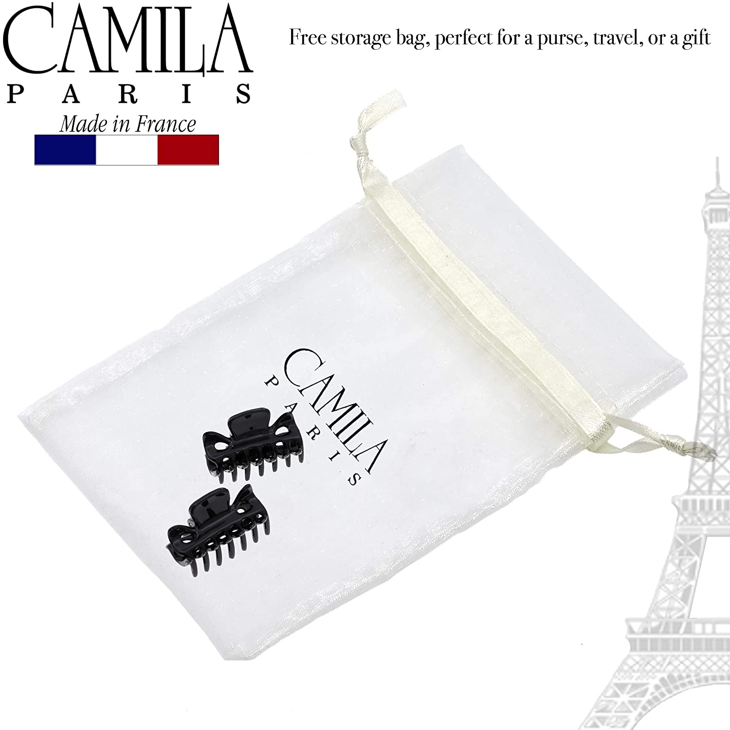 Camila Paris Elizabeth French hair clip cellulose acetate