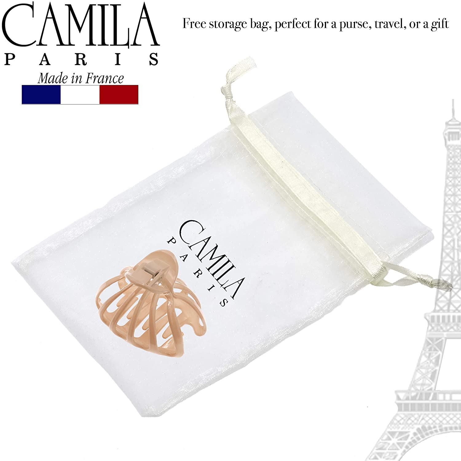 Camila Paris 4 Inch French claw clip cellulose acetate