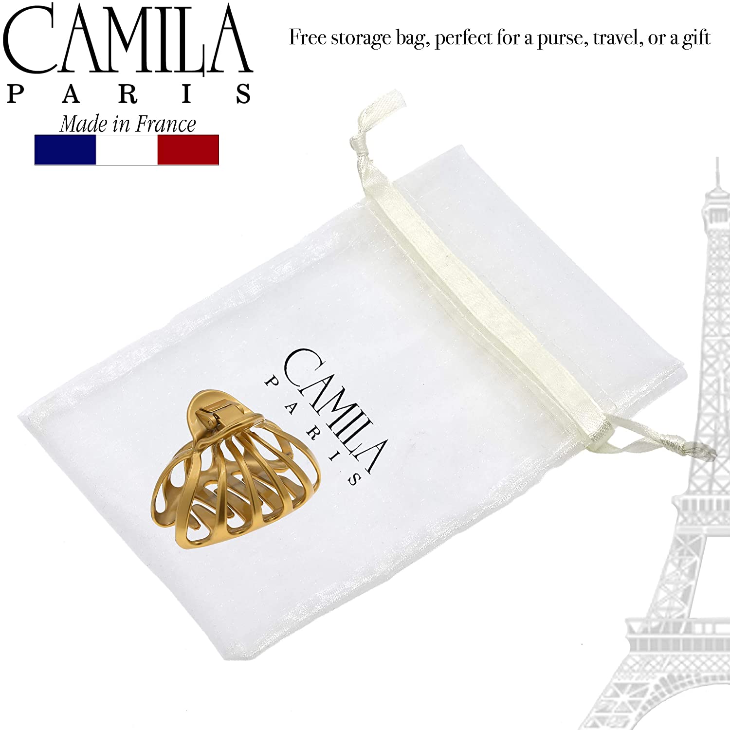 Camila Paris French claw clip cellulose acetate
