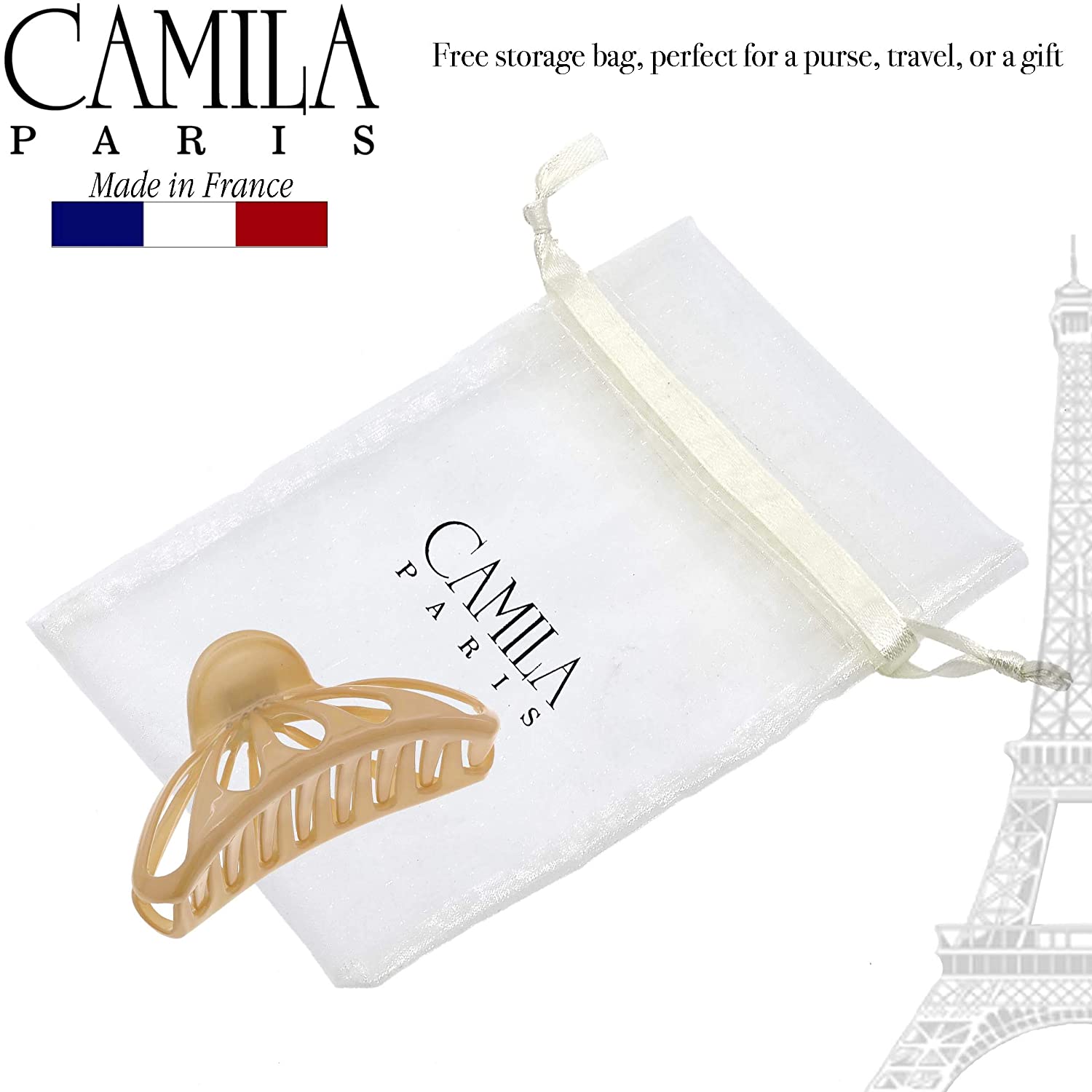 Camila Paris French claw clip cellulose acetate