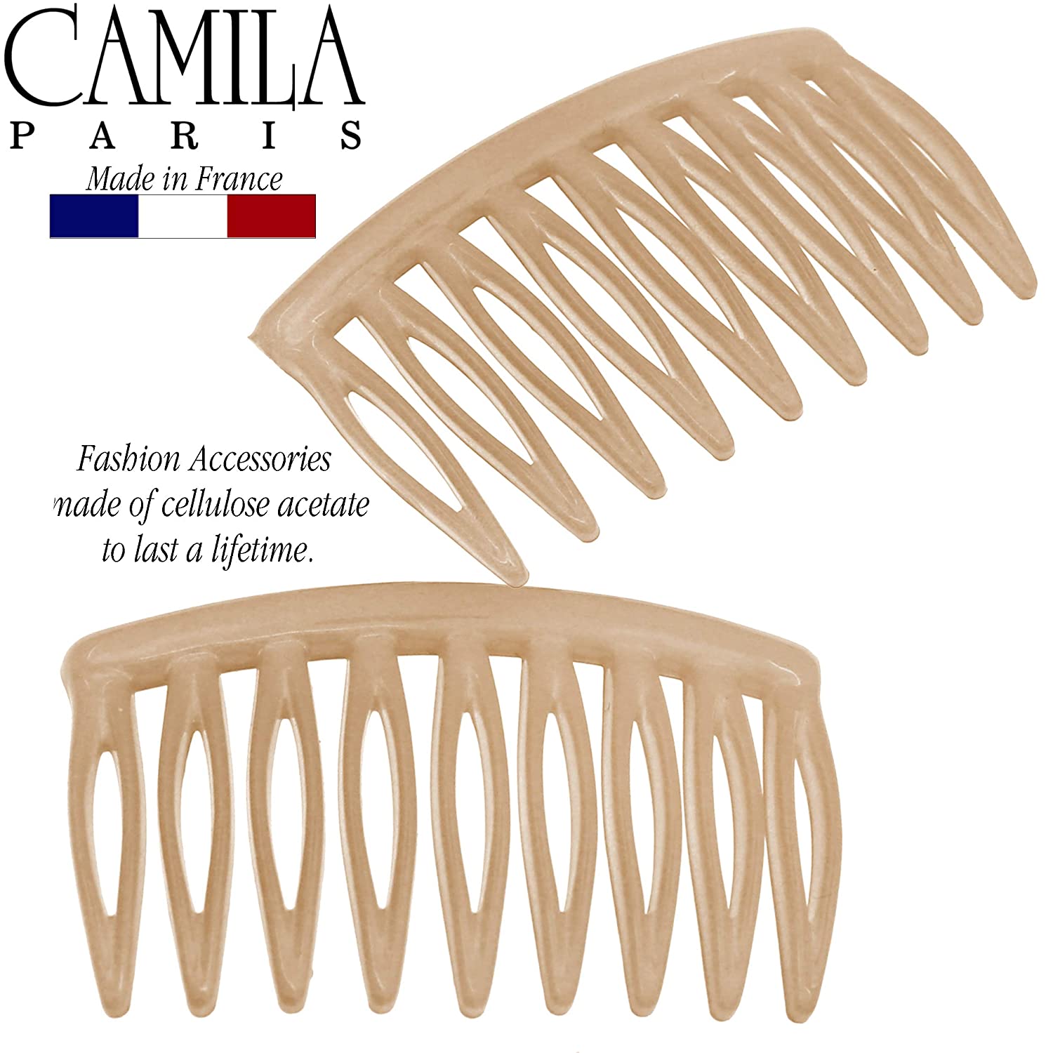 Camila Paris Detangling French side comb cellulose acetate