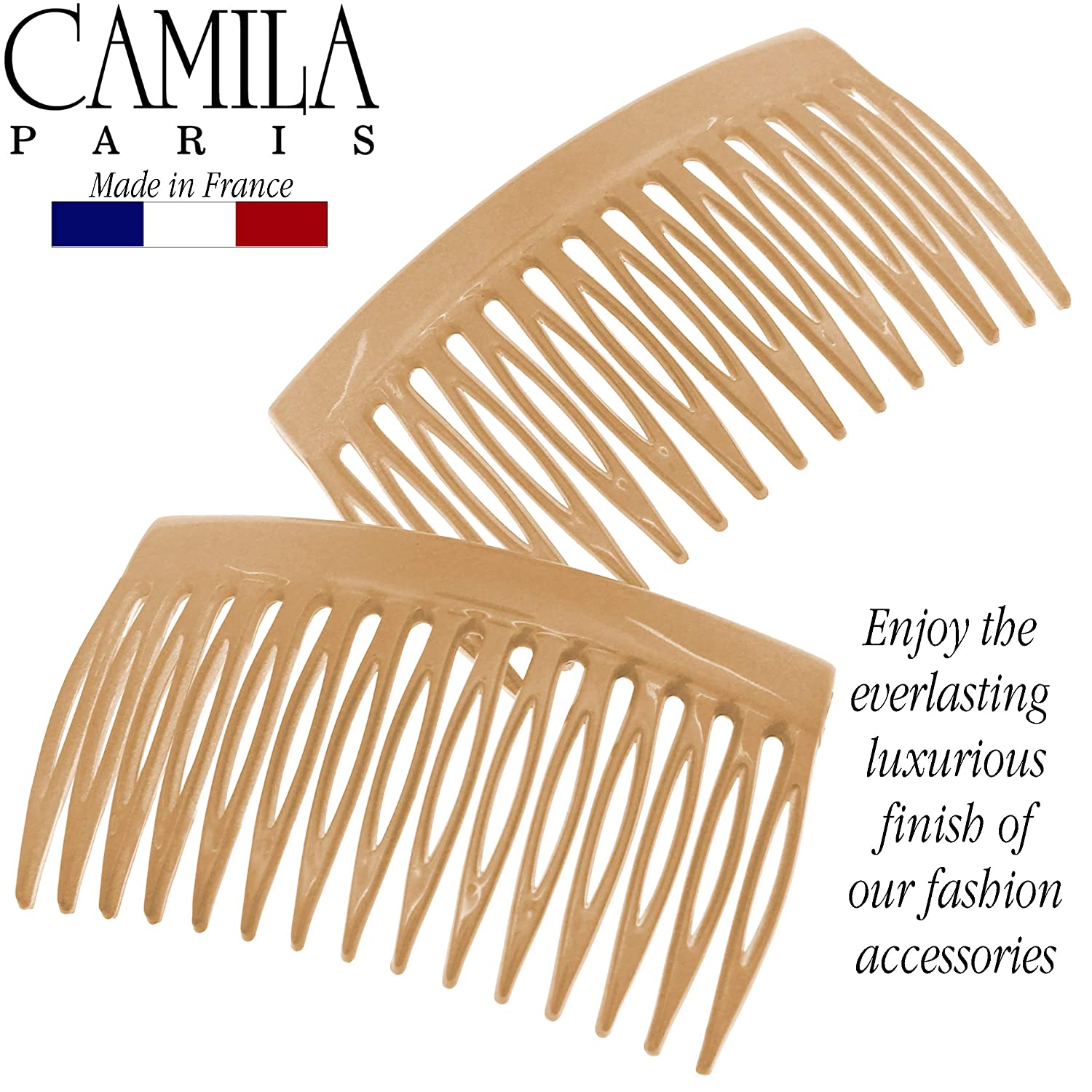 Camila Paris Detangling French side comb cellulose acetate
