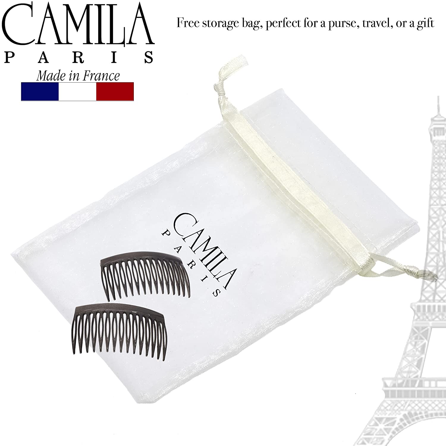 Camila Paris Detangling French side comb cellulose acetate
