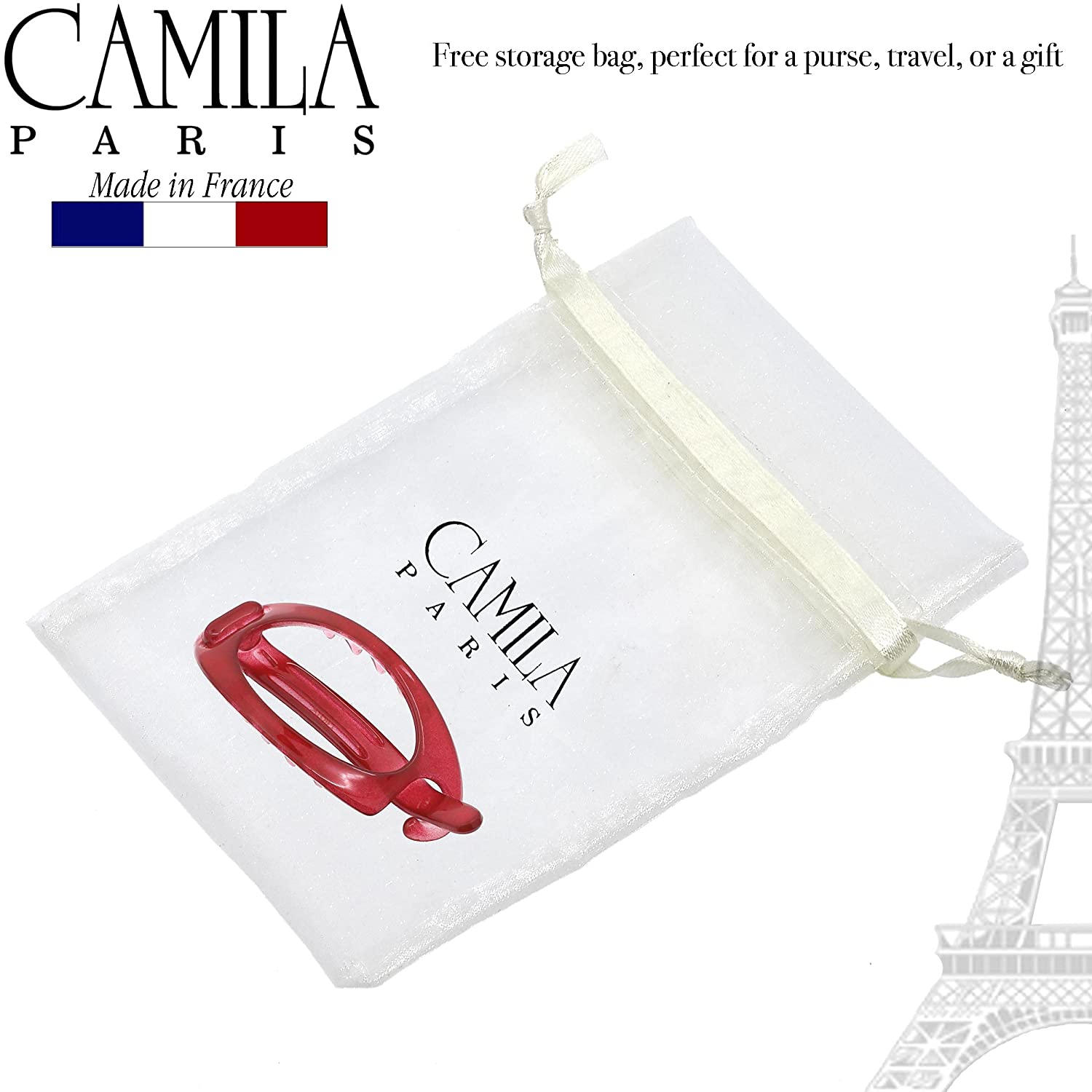 Camila Paris Metal-Free French barrette cellulose acetate