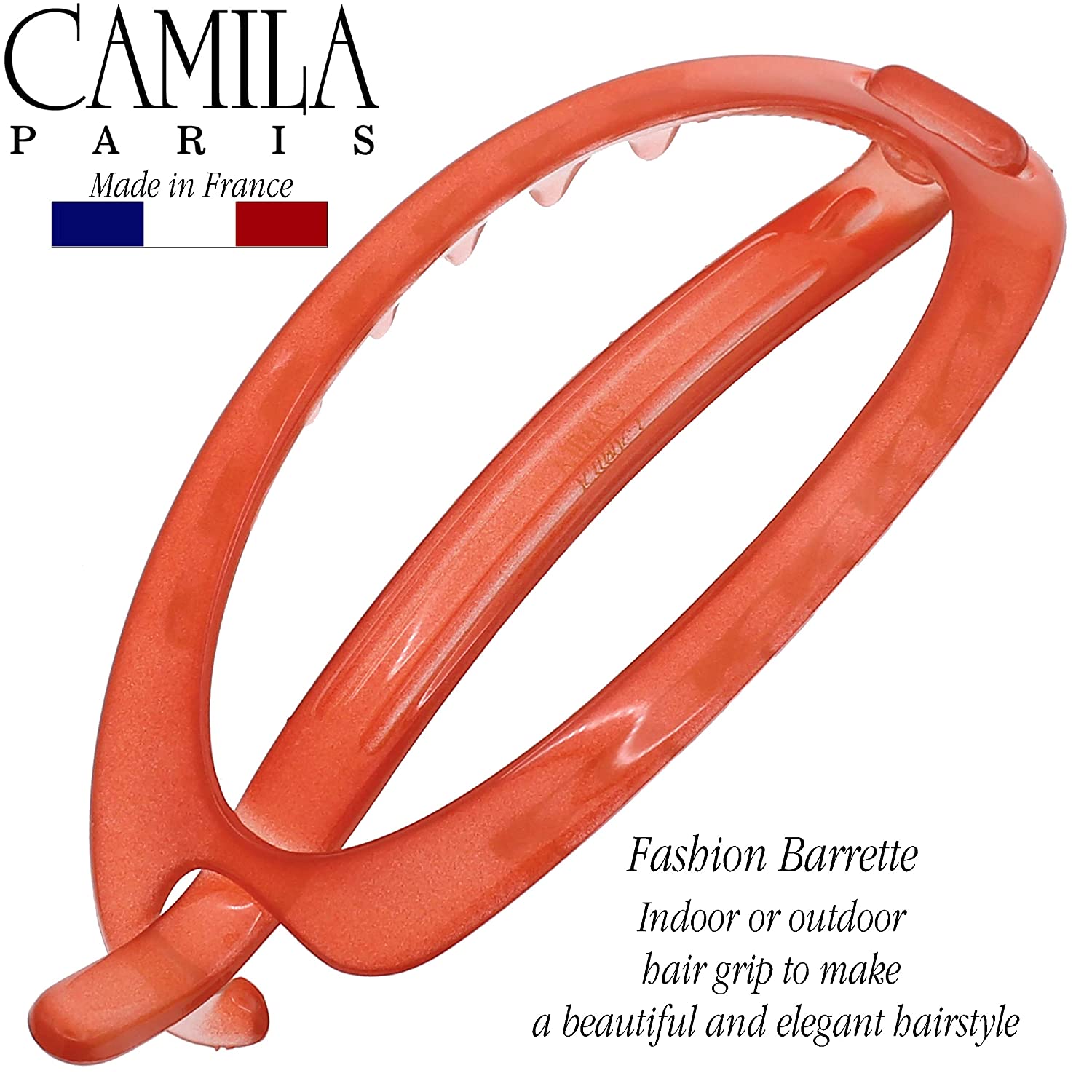Camila Paris Metal-Free French barrette cellulose acetate