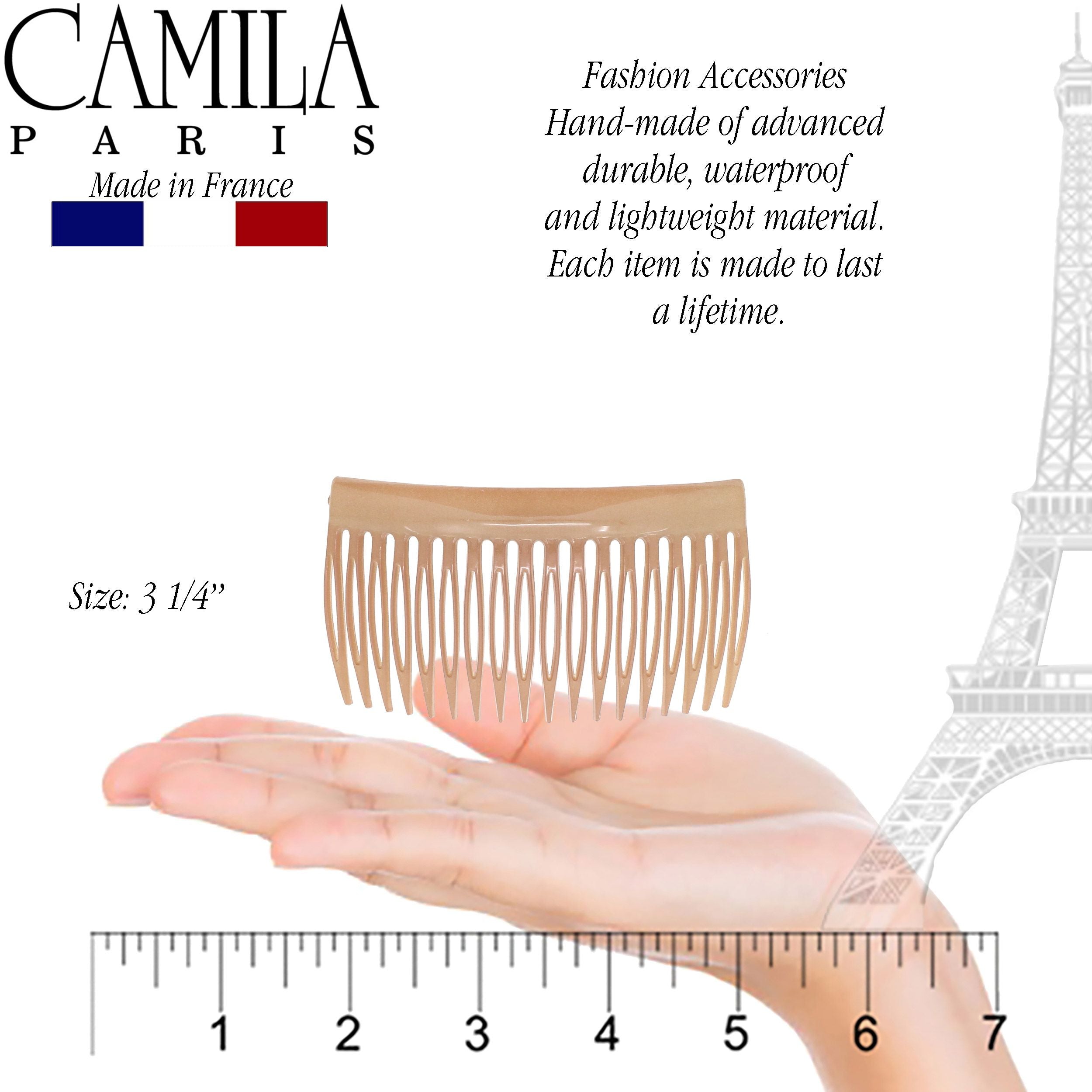 Camila Paris Detangling French side comb cellulose acetate