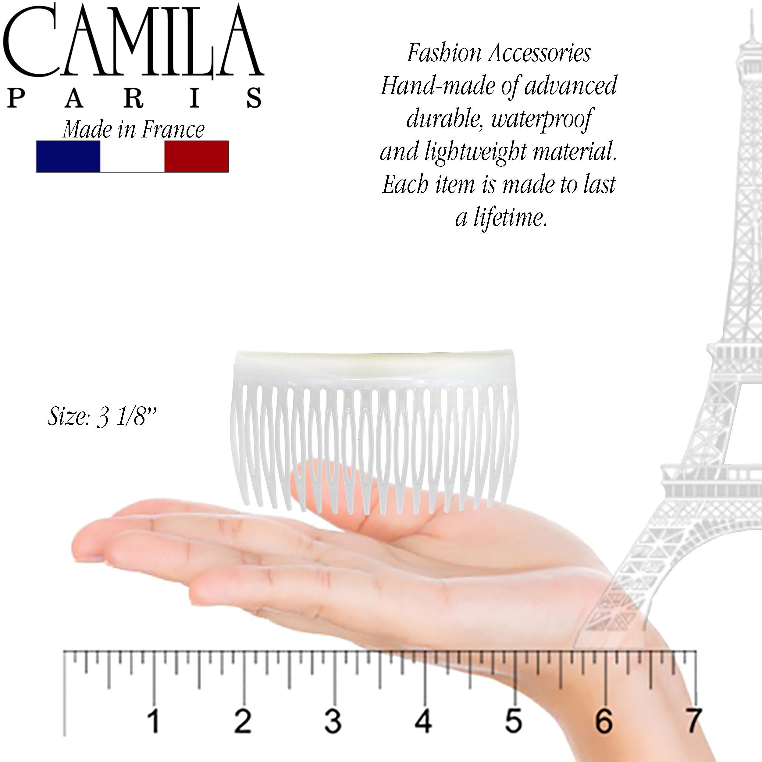 Camila Paris Detangling French side comb cellulose acetate