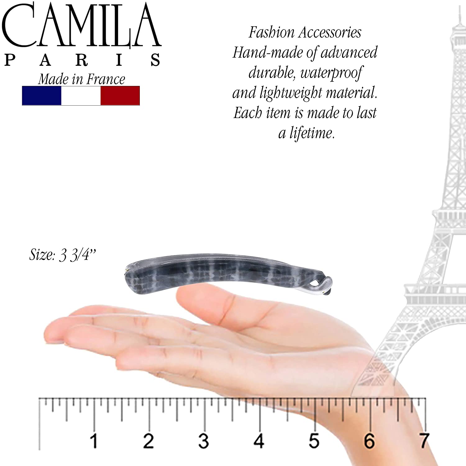 Camila Paris French banana clip cellulose acetate