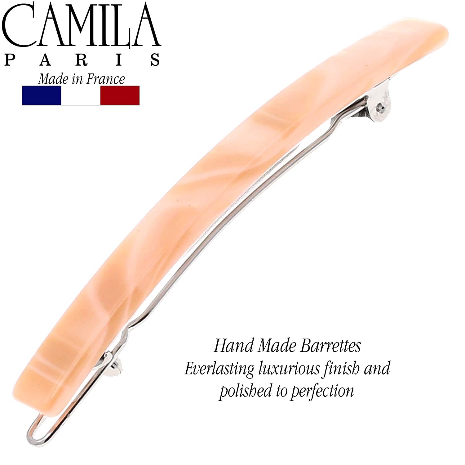 Camila Paris Yellow French barrette cellulose acetate