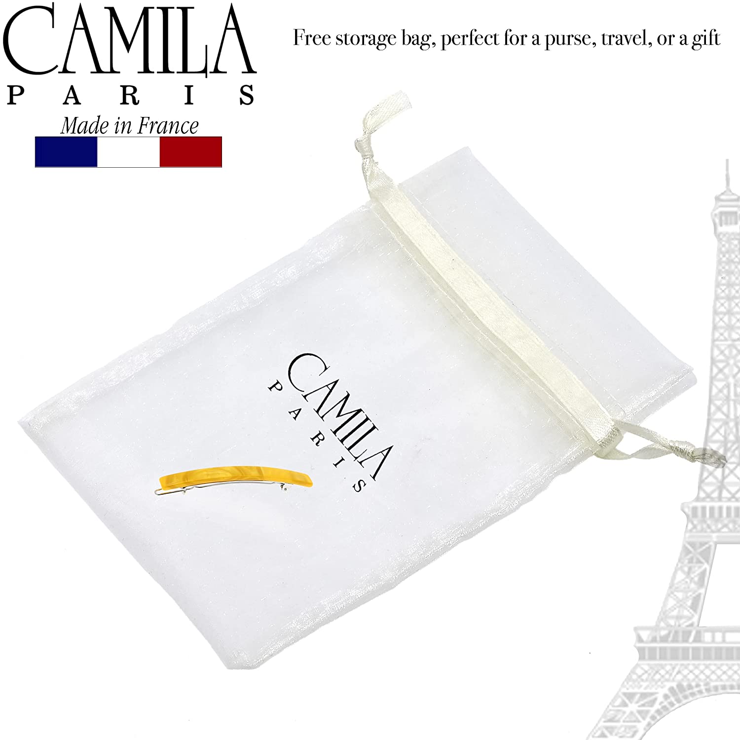 Camila Paris French barrette cellulose acetate
