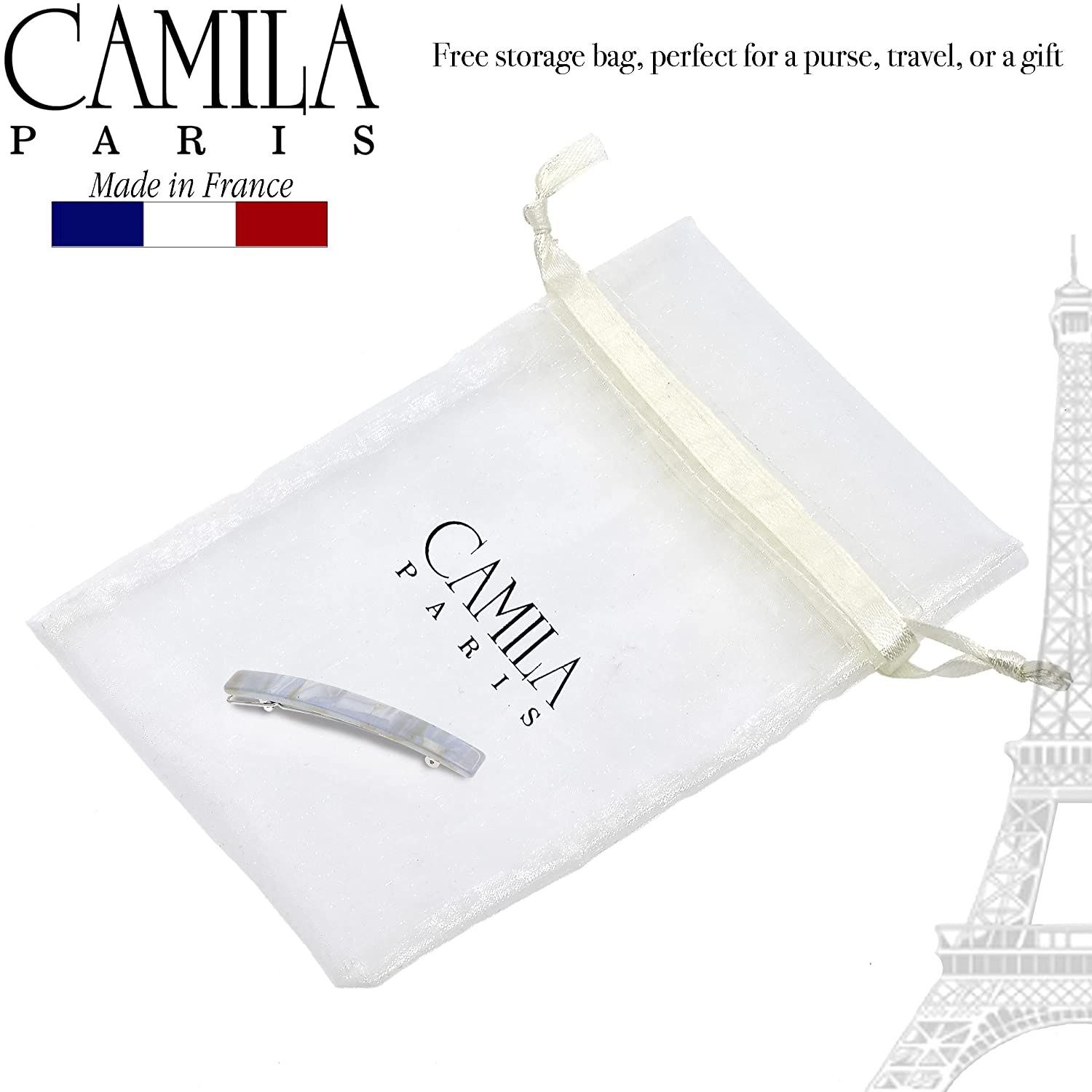 Camila Paris French barrette cellulose acetate