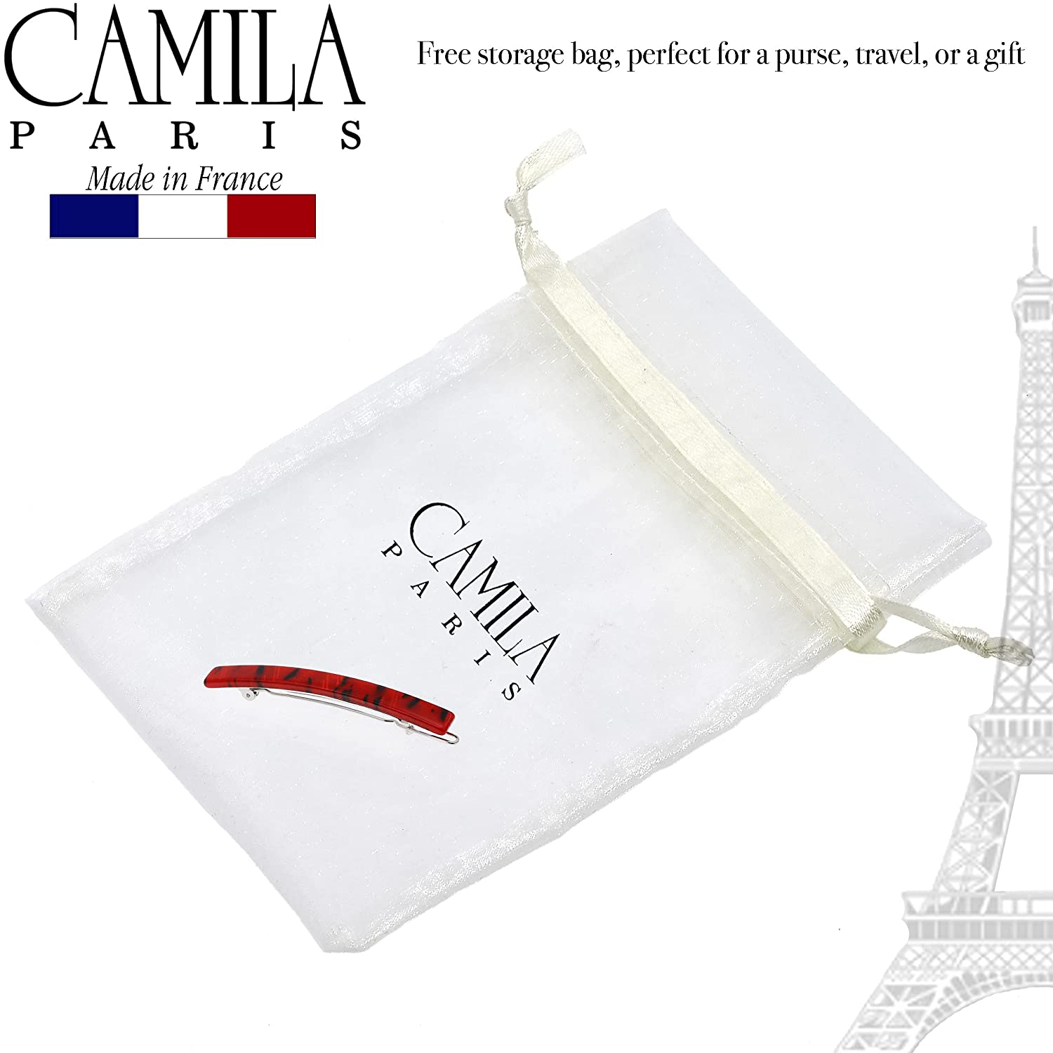Camila Paris French barrette cellulose acetate