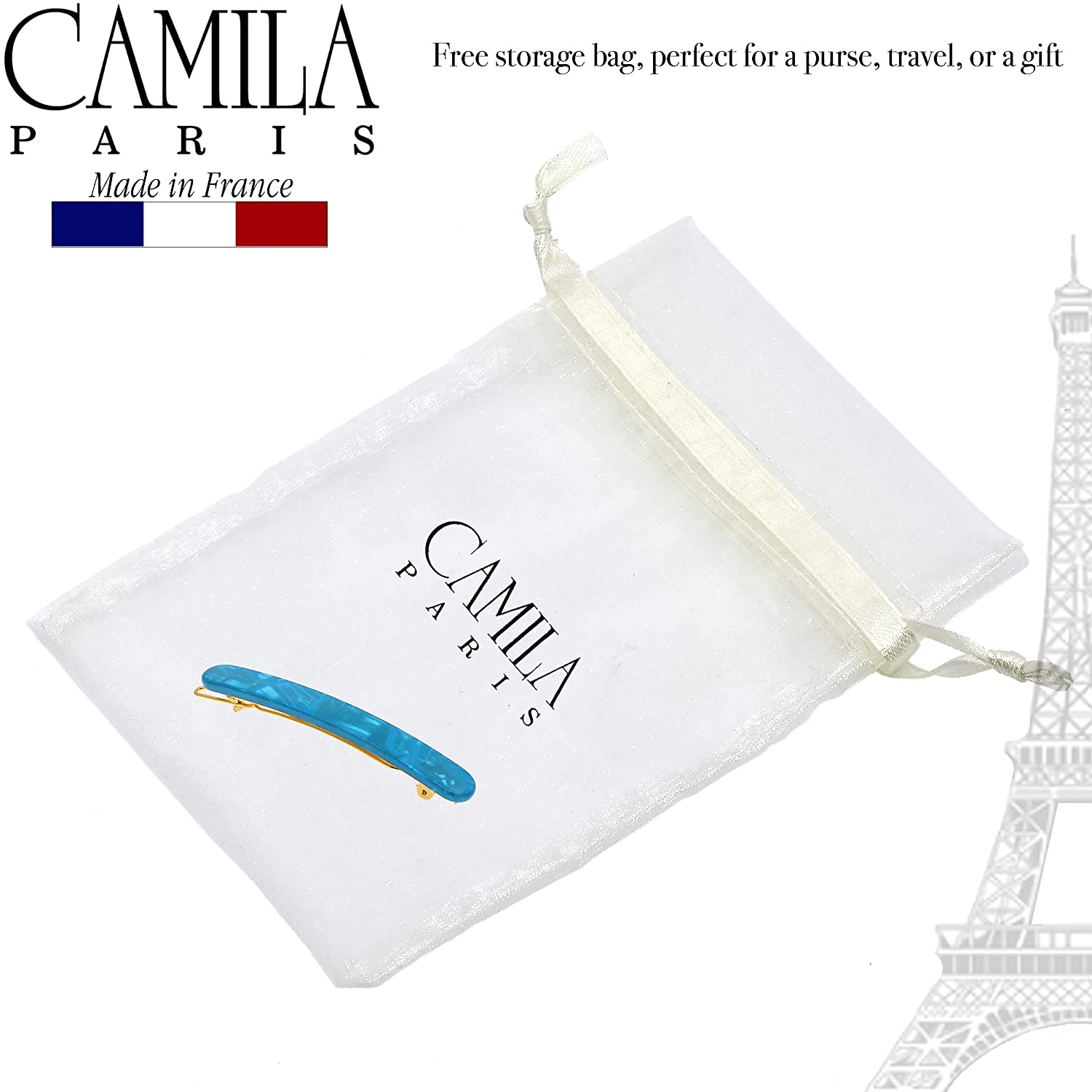Camila Paris French barrette cellulose acetate