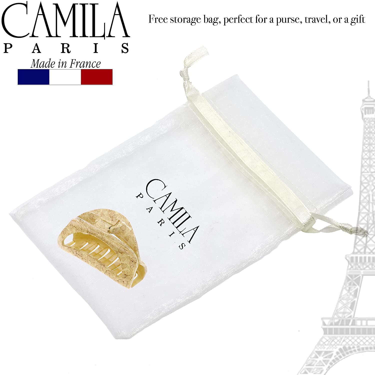 Camila Paris French hair clip cellulose acetate