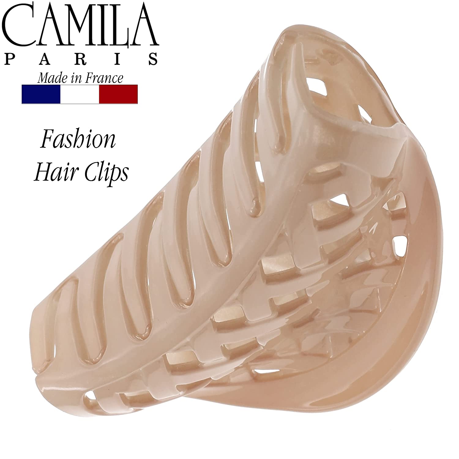 Camila Paris Spring Covered French hair clip cellulose acetate