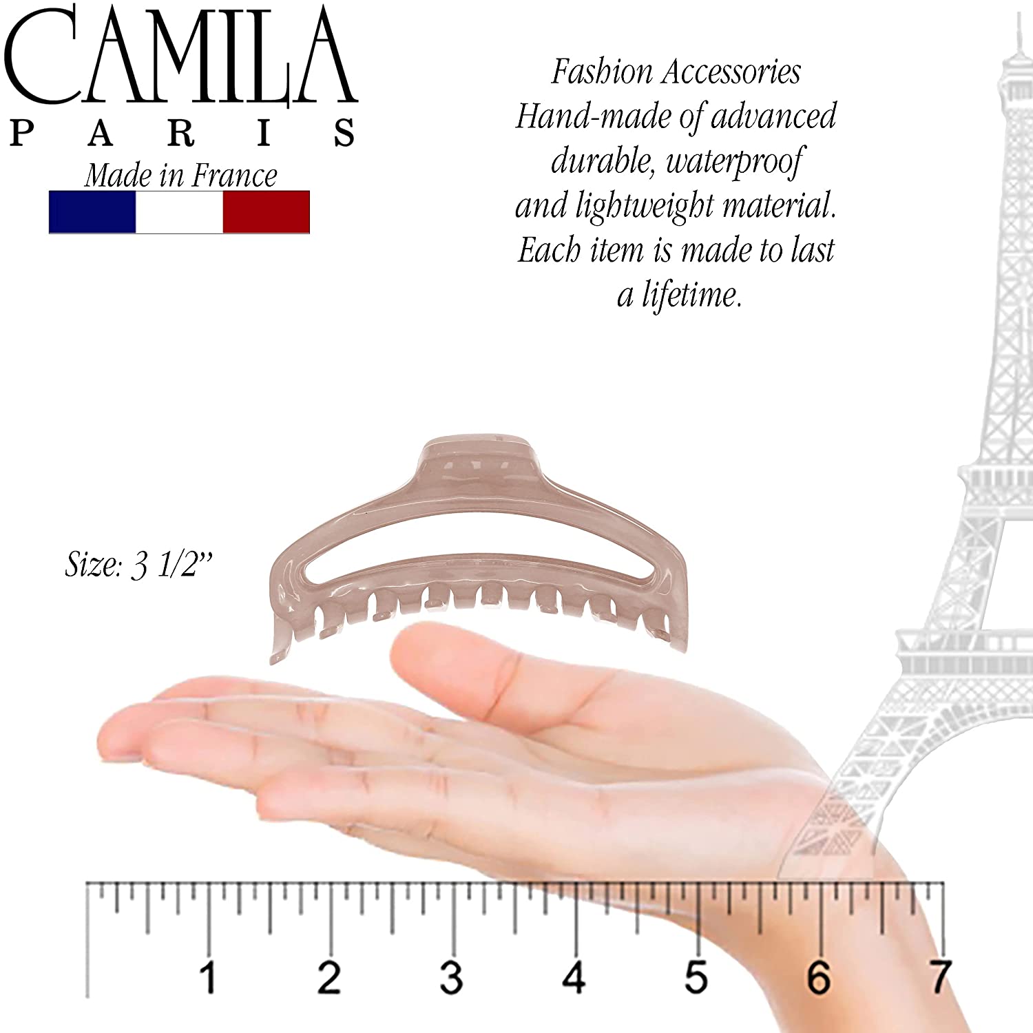 Camila Paris French hair clip cellulose acetate