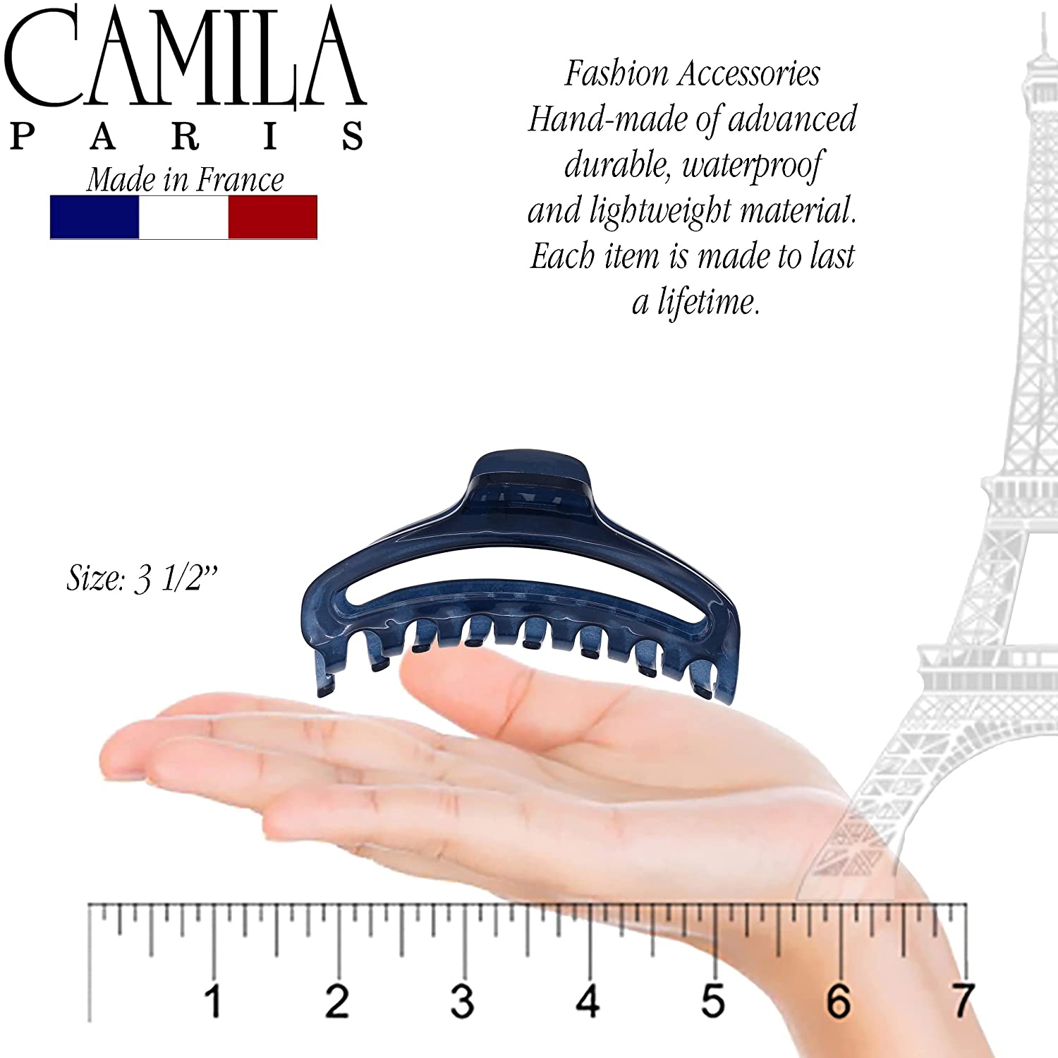 Camila Paris French hair clip cellulose acetate