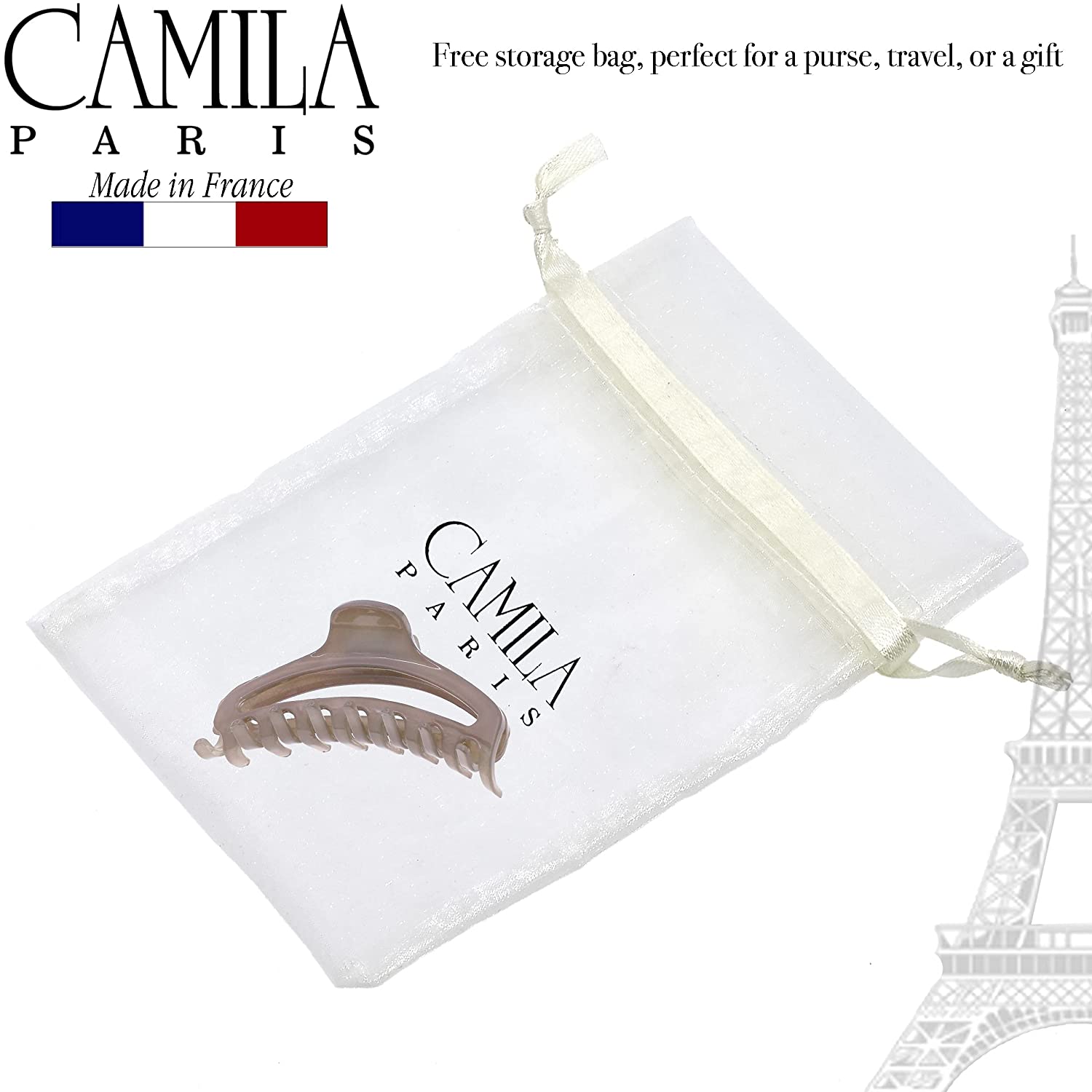 Camila Paris French hair clip cellulose acetate
