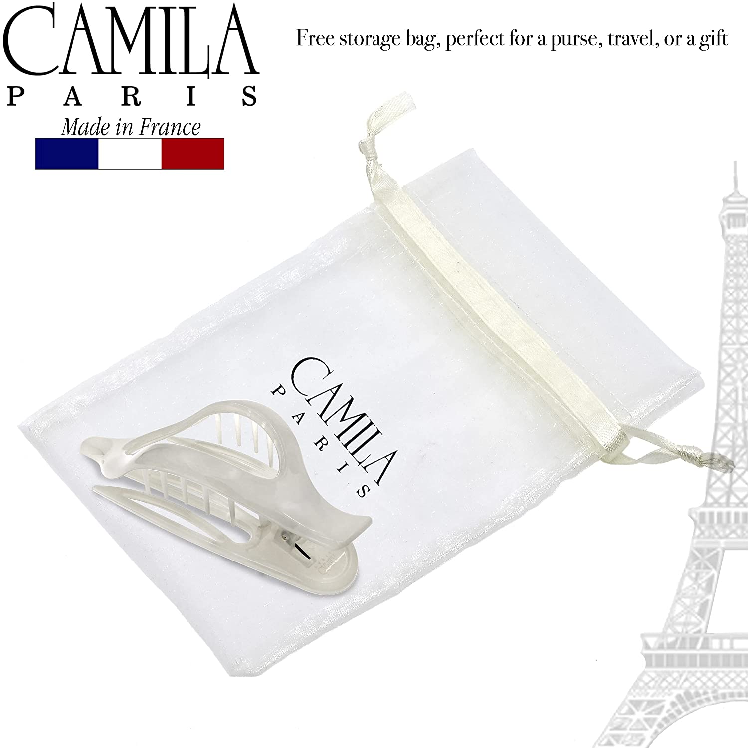 Camila Paris French hair clip cellulose acetate