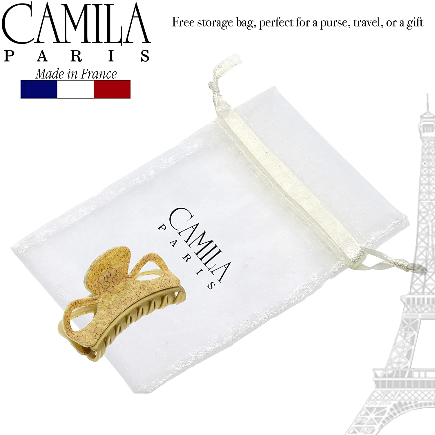 Camila Paris French hair clip cellulose acetate