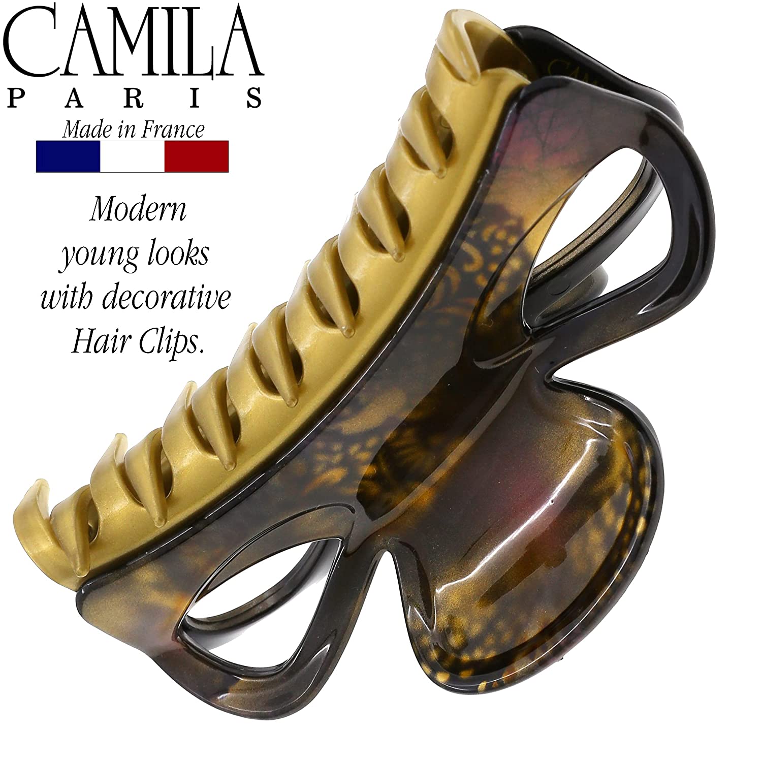 Camila Paris French hair clip cellulose acetate