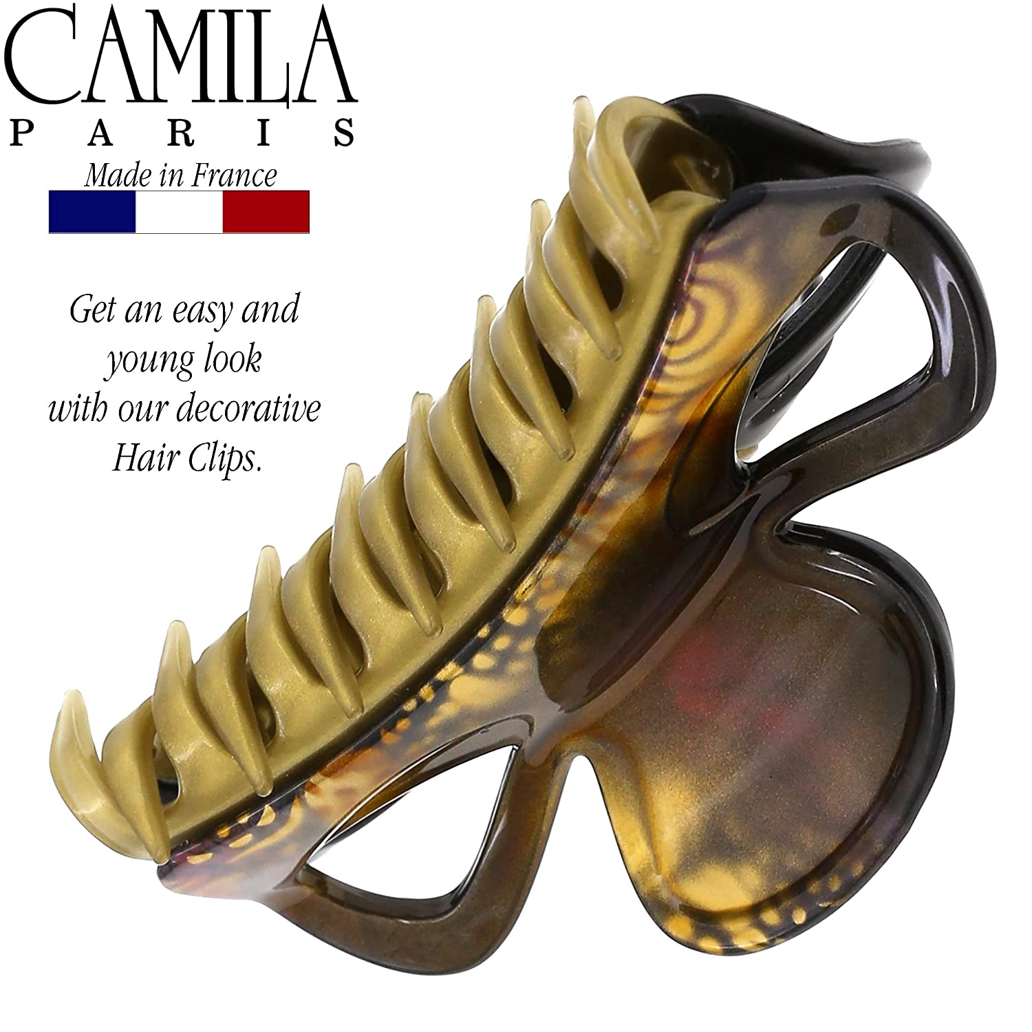 Camila Paris French hair clip cellulose acetate