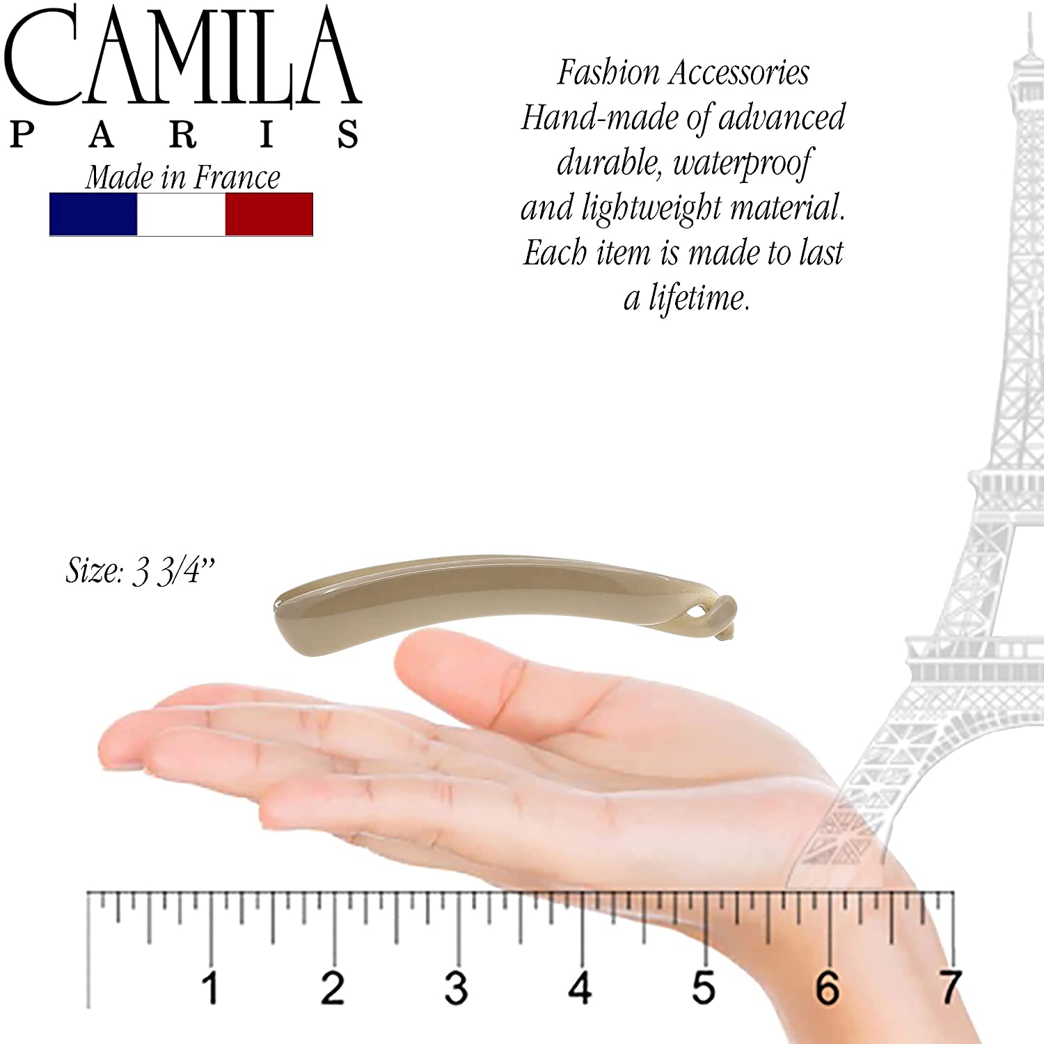 Camila Paris French banana clip cellulose acetate